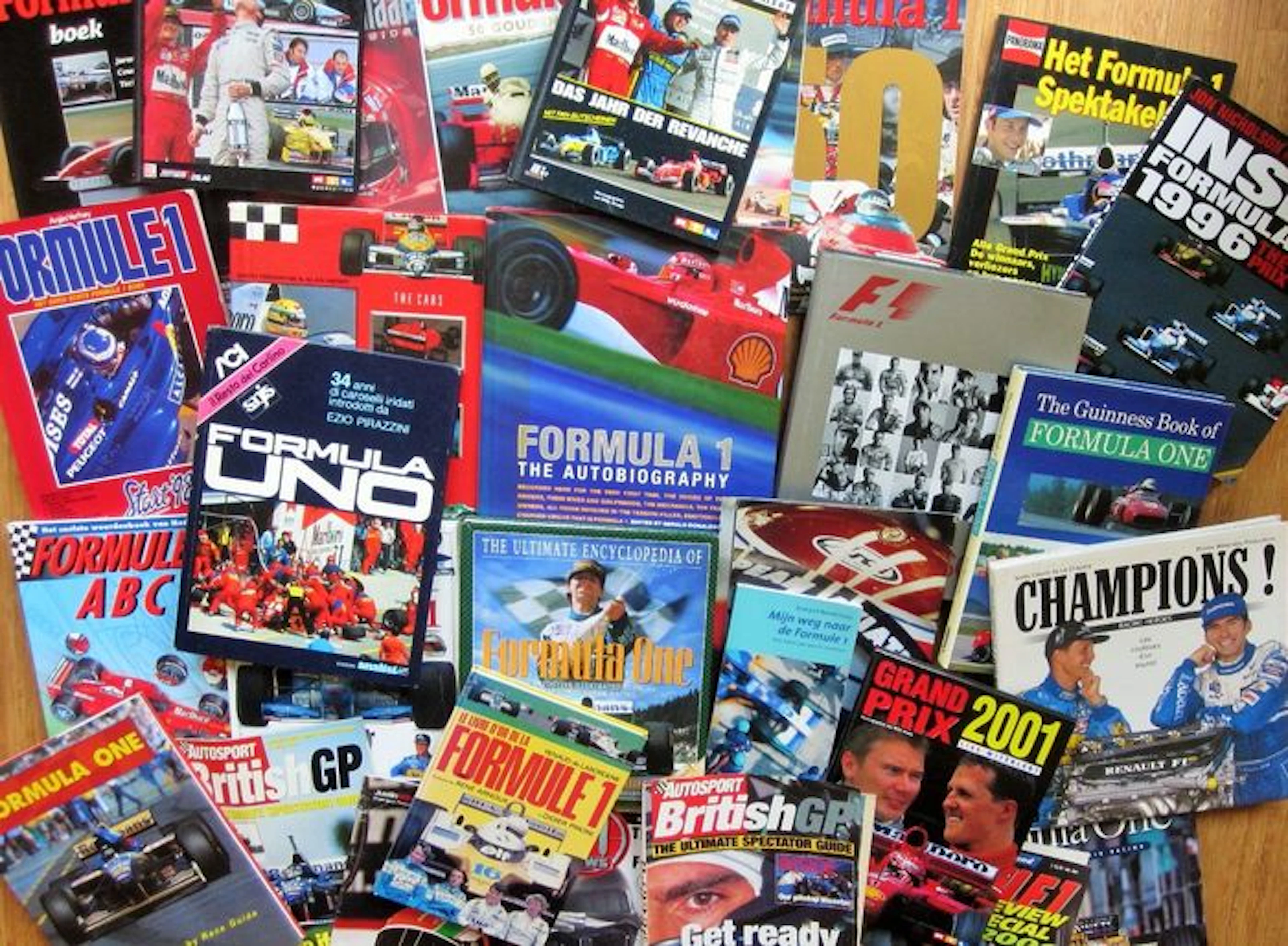 Formule 1 - 20 boeken + extra’s (1980-2006).