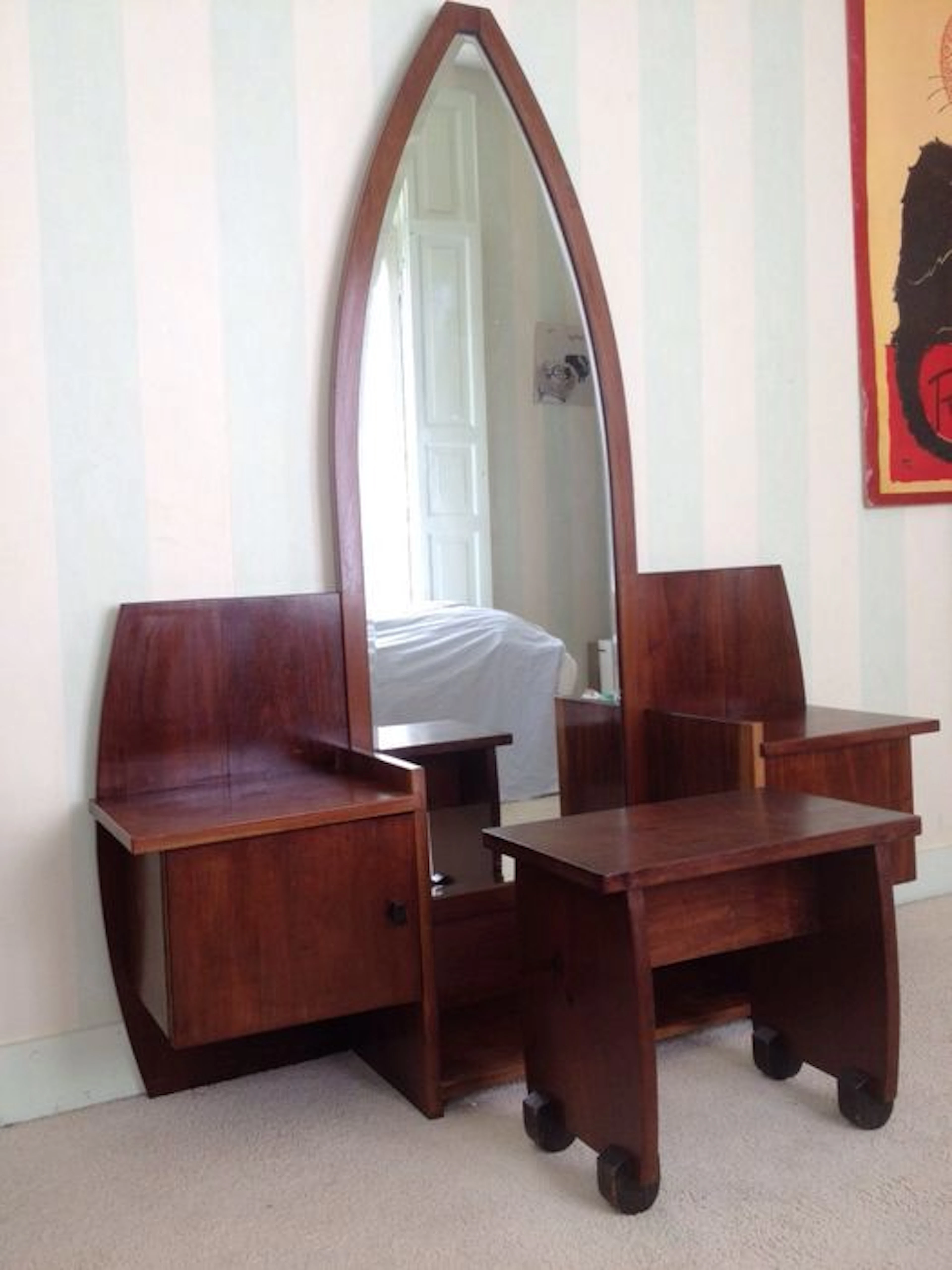 Art deco bedroom suite of furniture