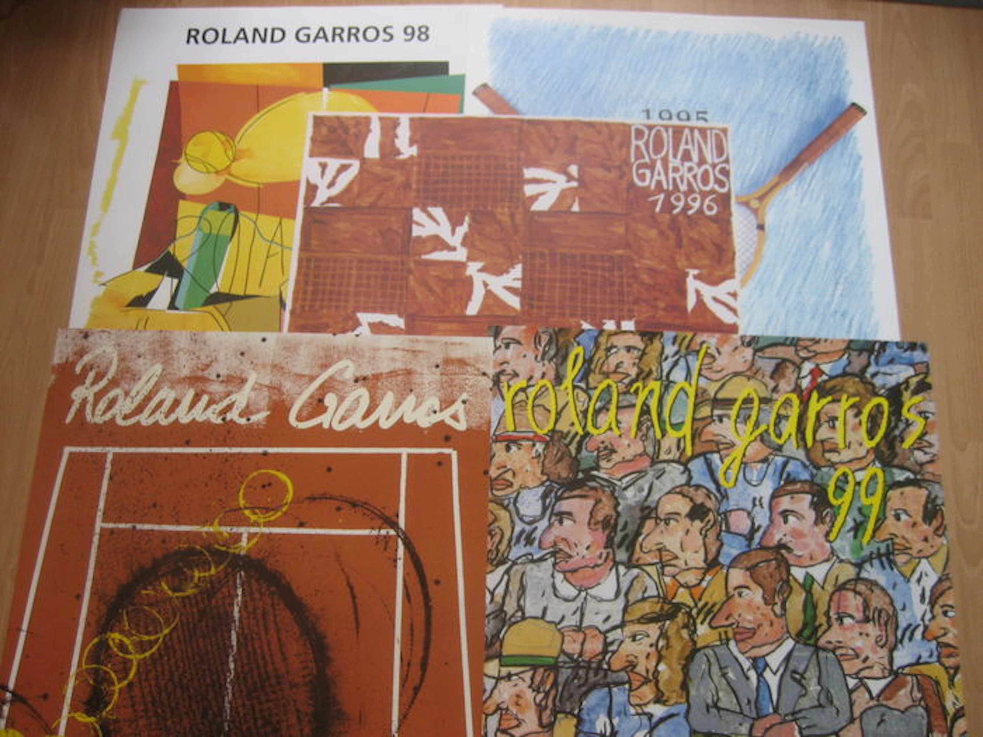 Tennis - Roland Garros - 5 Affiches.