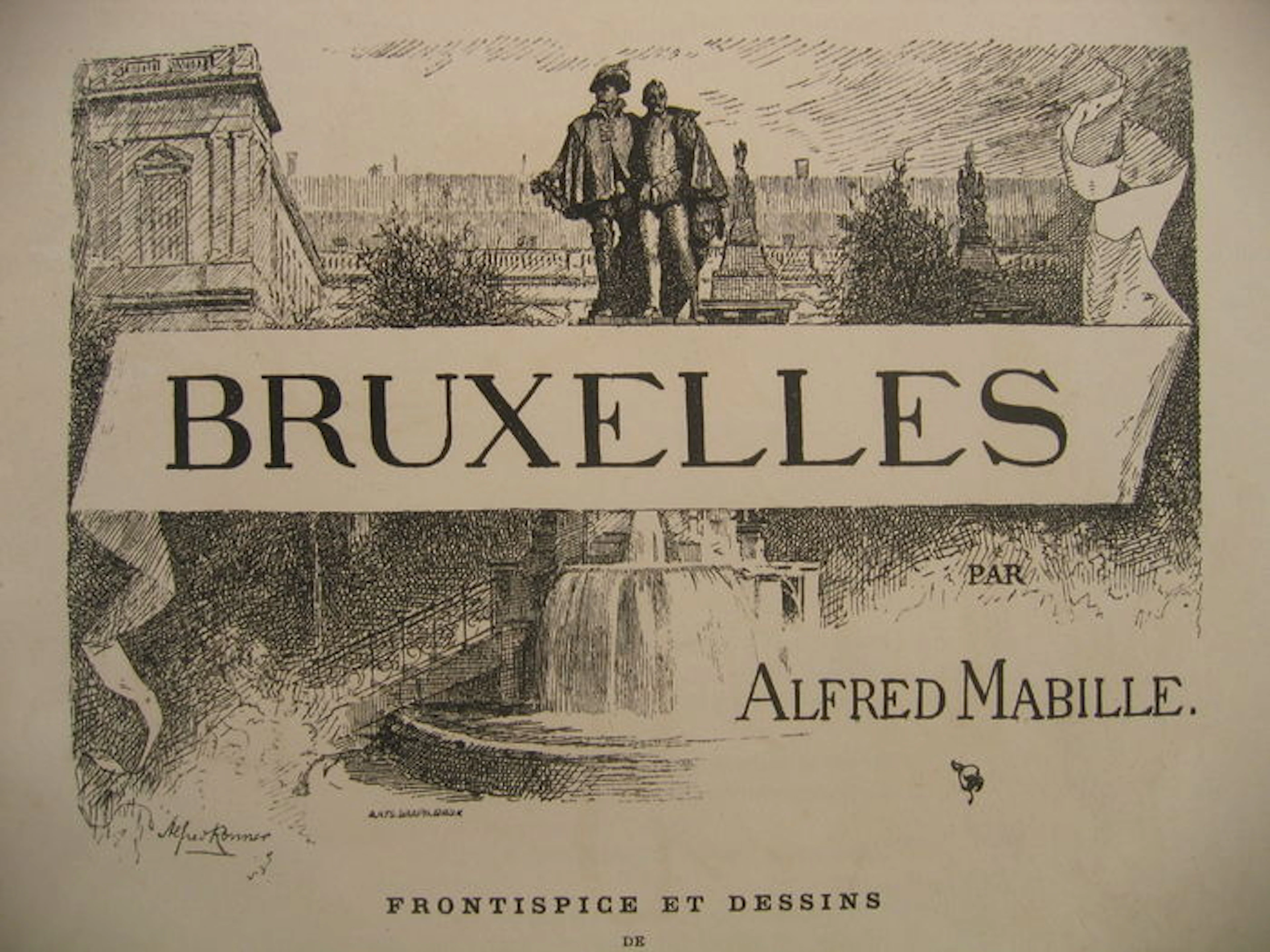België; Lot met 2 boeken over Bruxelles - ca 1880/1905