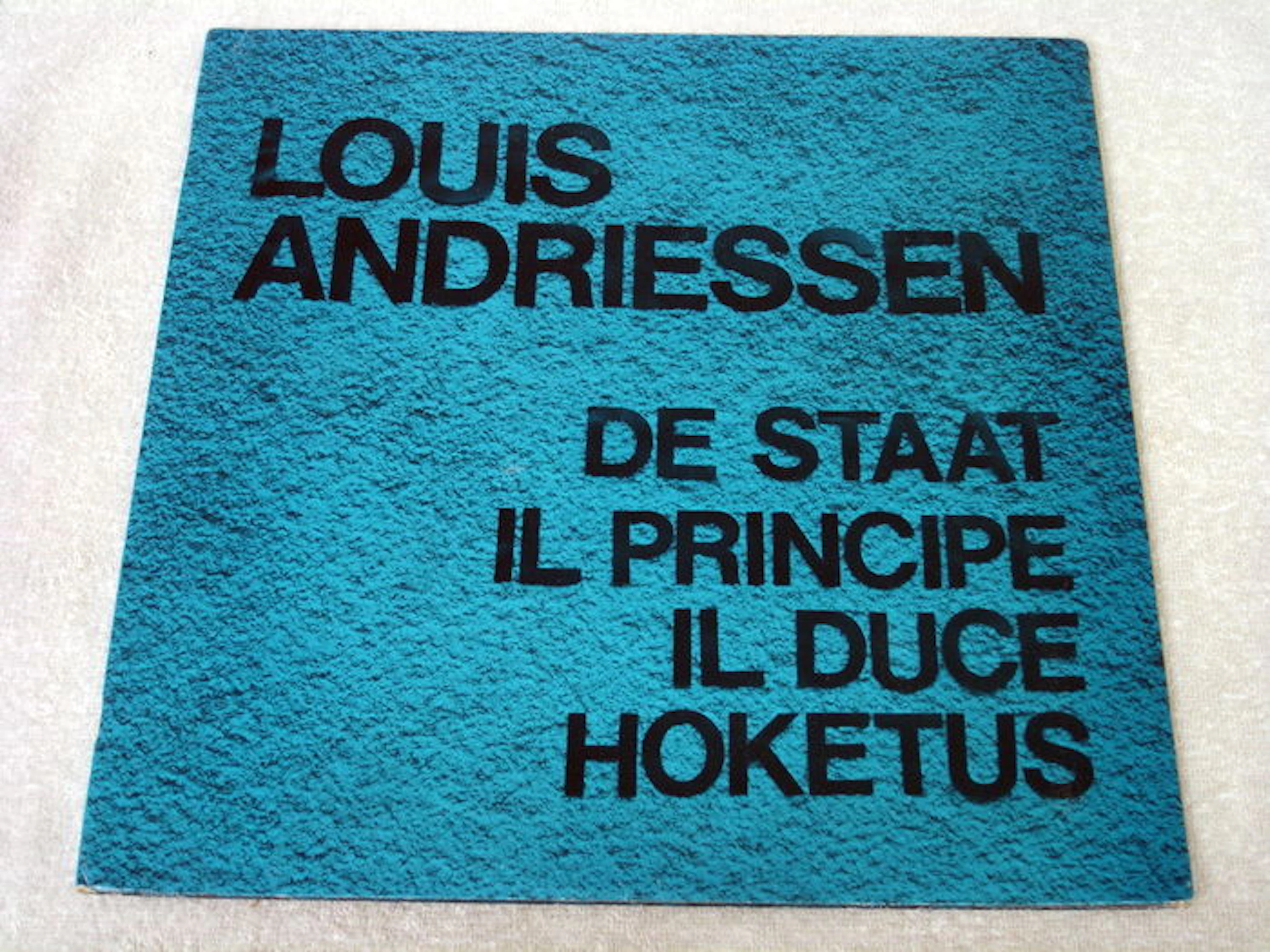 Louis Andriessen - De Staat / Il Principe / Il Duce / Hoketus - 2 LP - Dutch 1st Pressing - Composer's Voice - Stereo - Progressive Jazz / Post-Minimalism