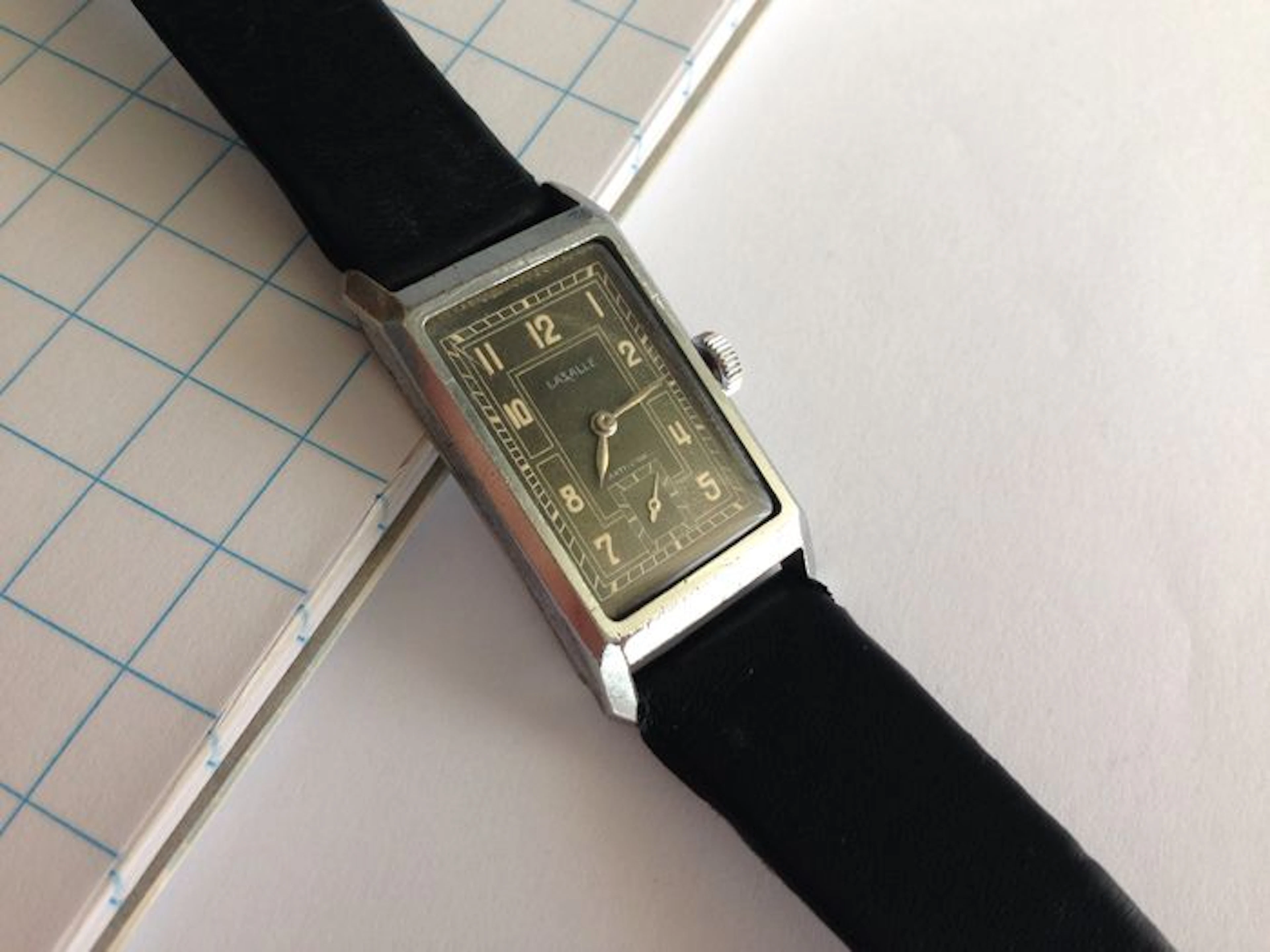 Lasalle Art Deco -- men's wrist watch