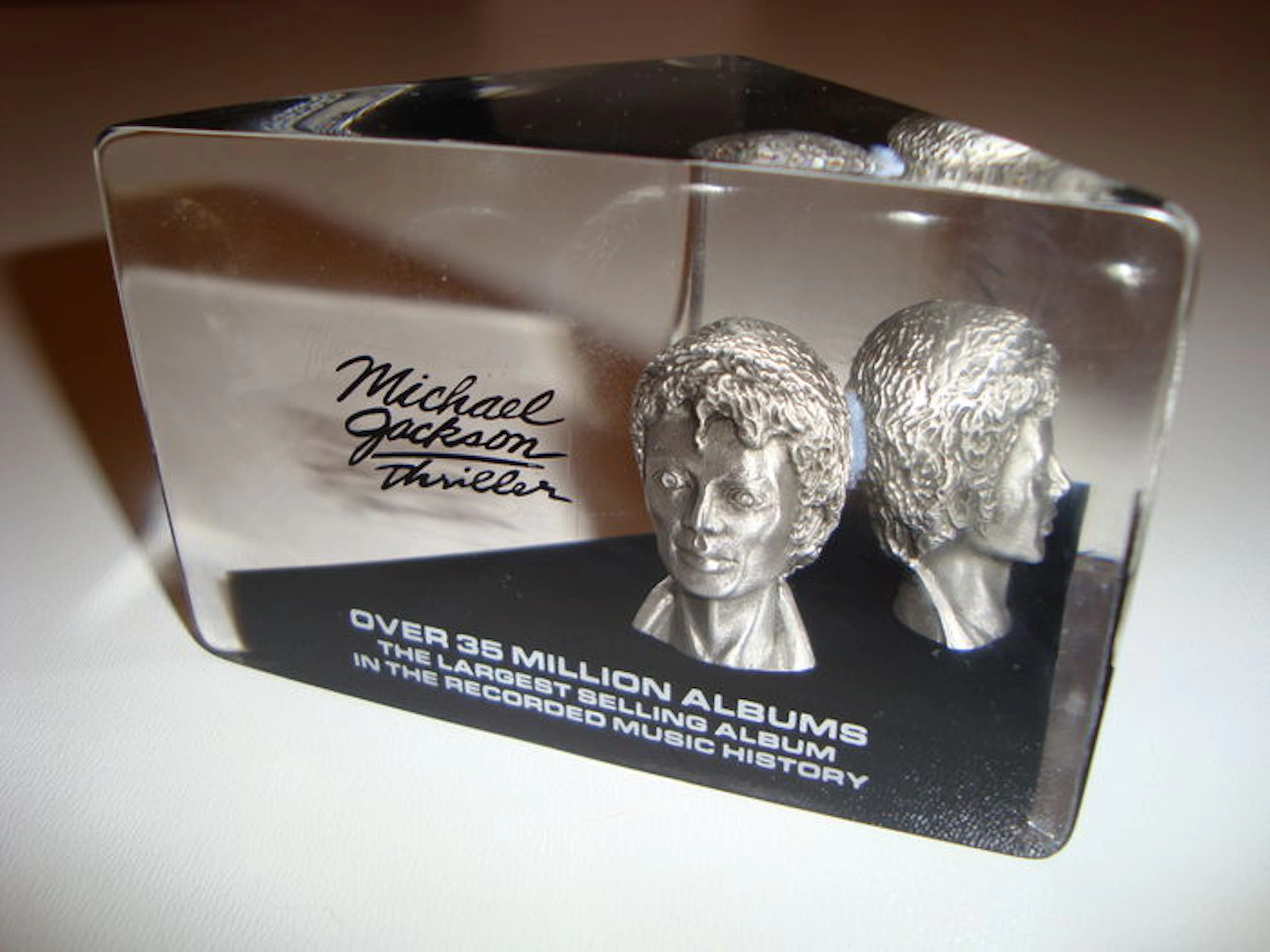 Michael Jackson Thriller Commemorative Award 35 million records sold