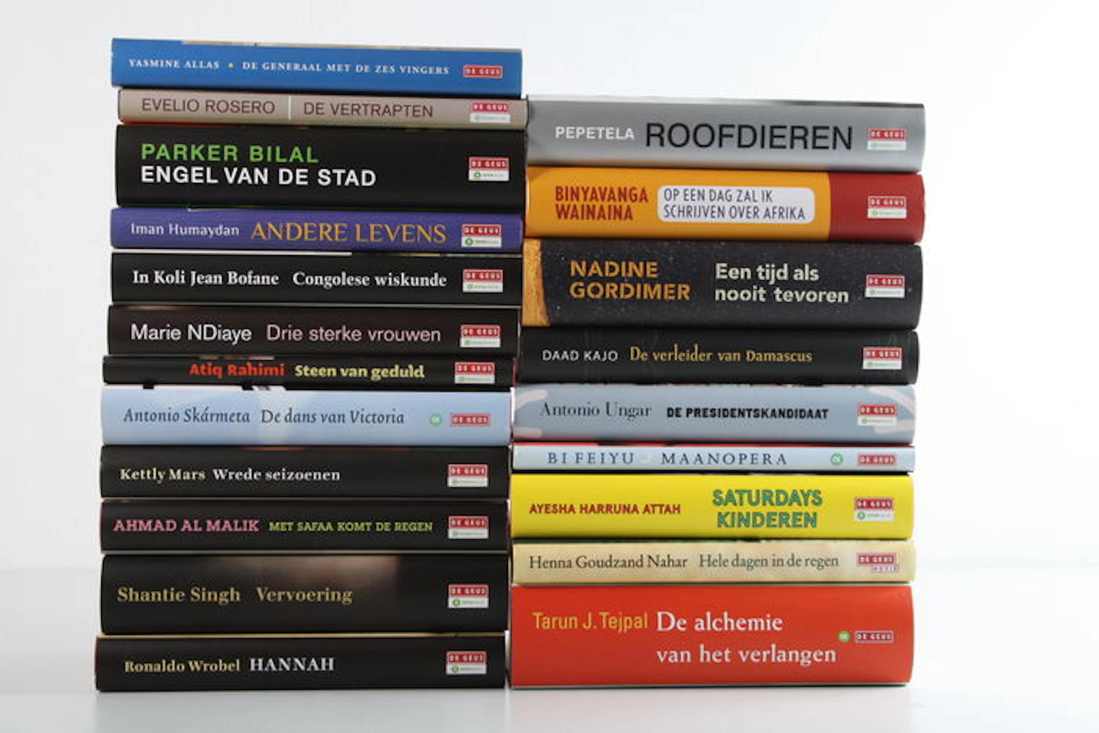 Literatuur; Lot met 21 werken uit de reeks De Geus/Oxfam-Novib - 2005/2015