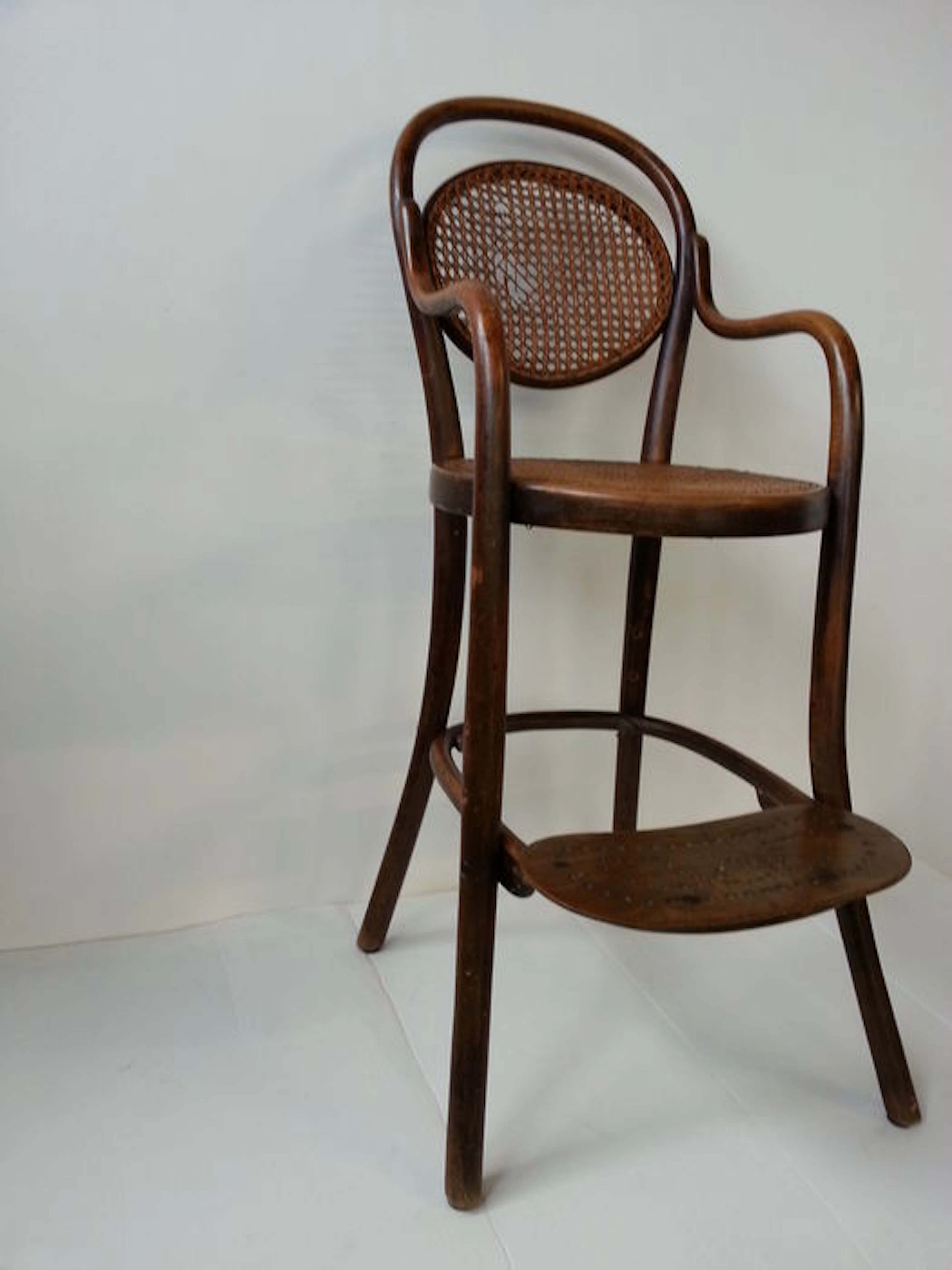 Thonet - dark brown original highchair by "biegholz"
