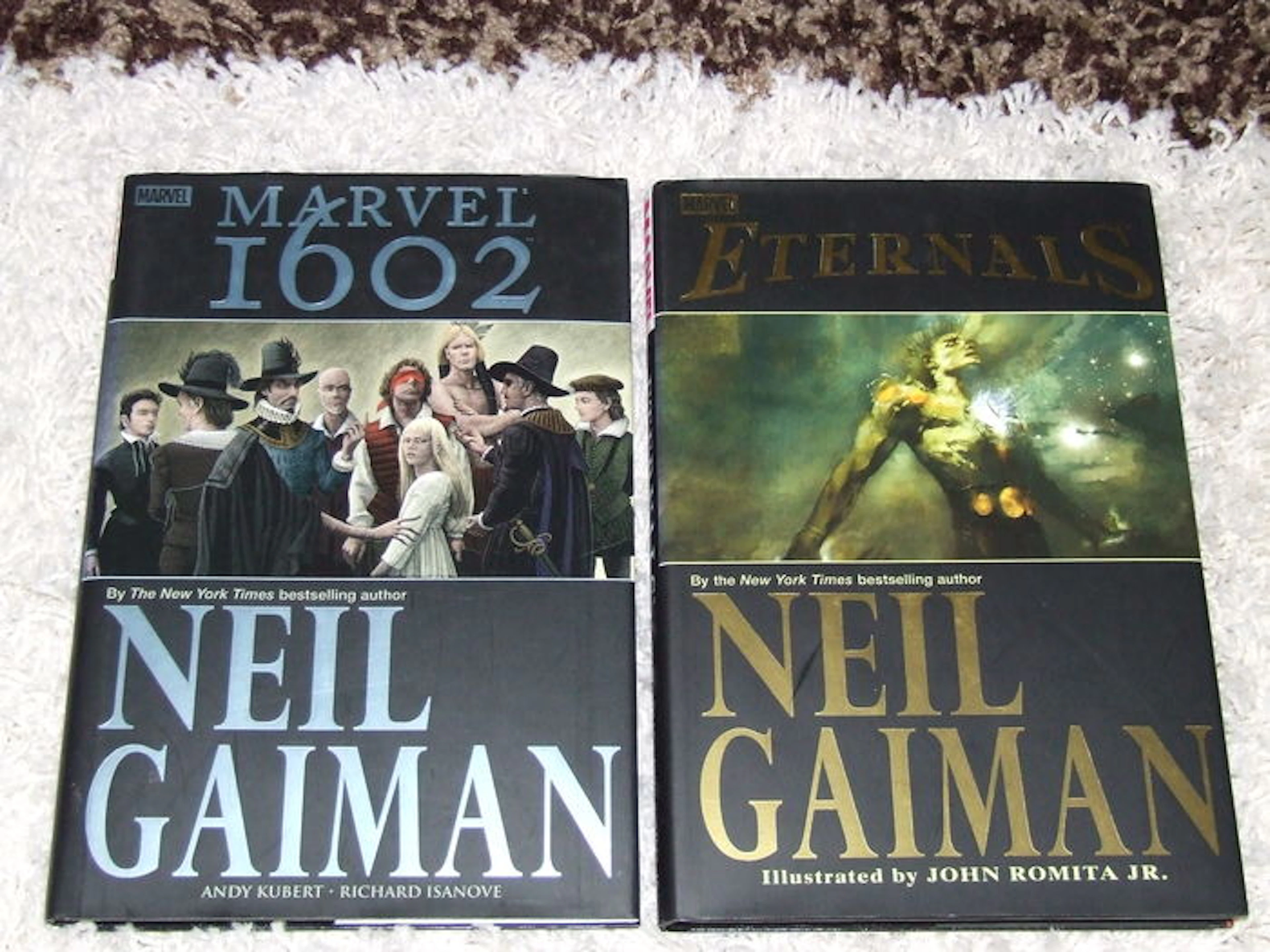 Neil Gaiman: Marvel 1602 + Eternals - 2x groot formaat hc met stofomslag - 1e druk - (2004 / 2007)
