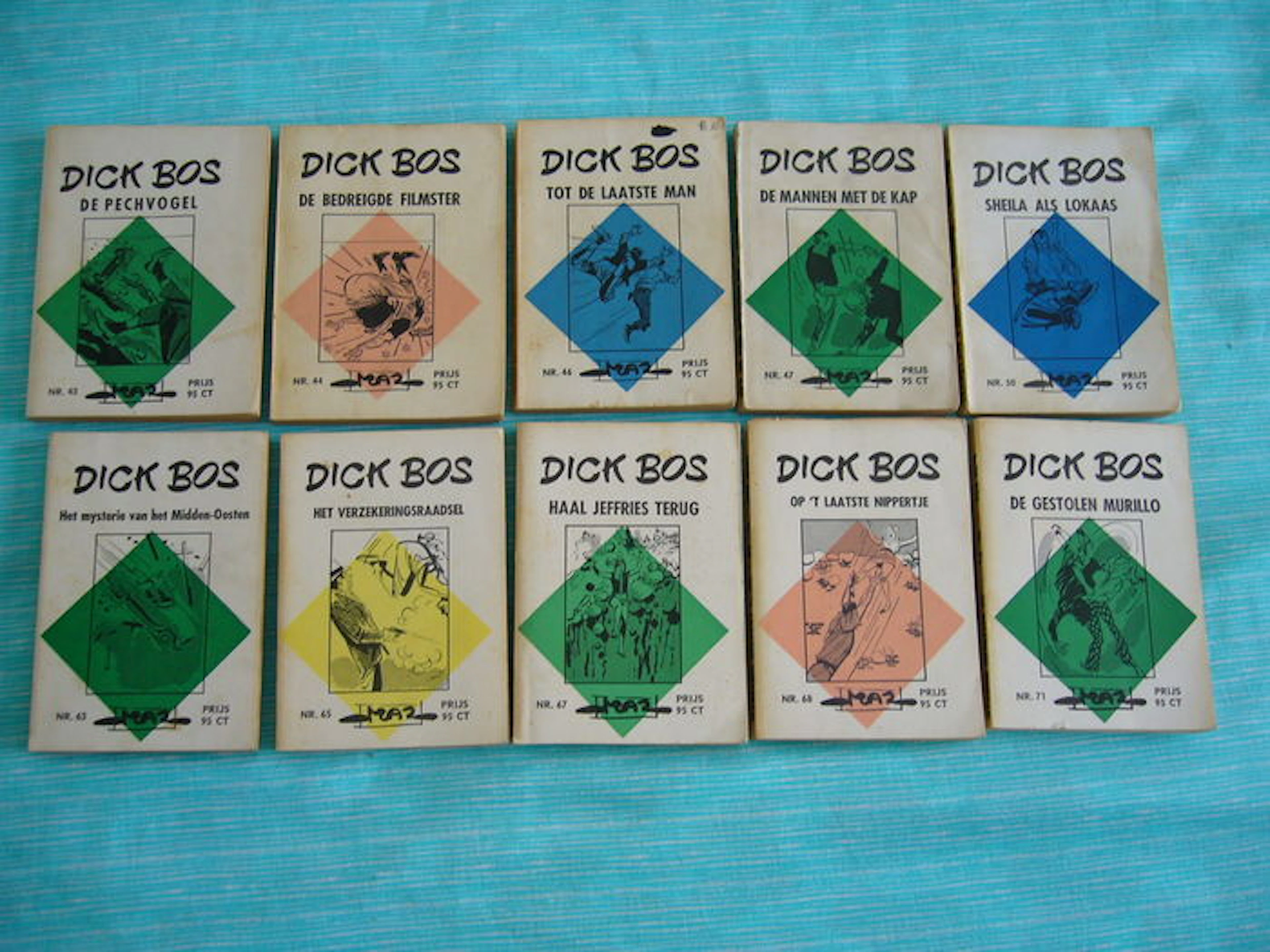 Dick Bos 43, 44, 46, 47, 50, 63, 65, 67, 68, 71, - 10x sc - (1965 / 1967)