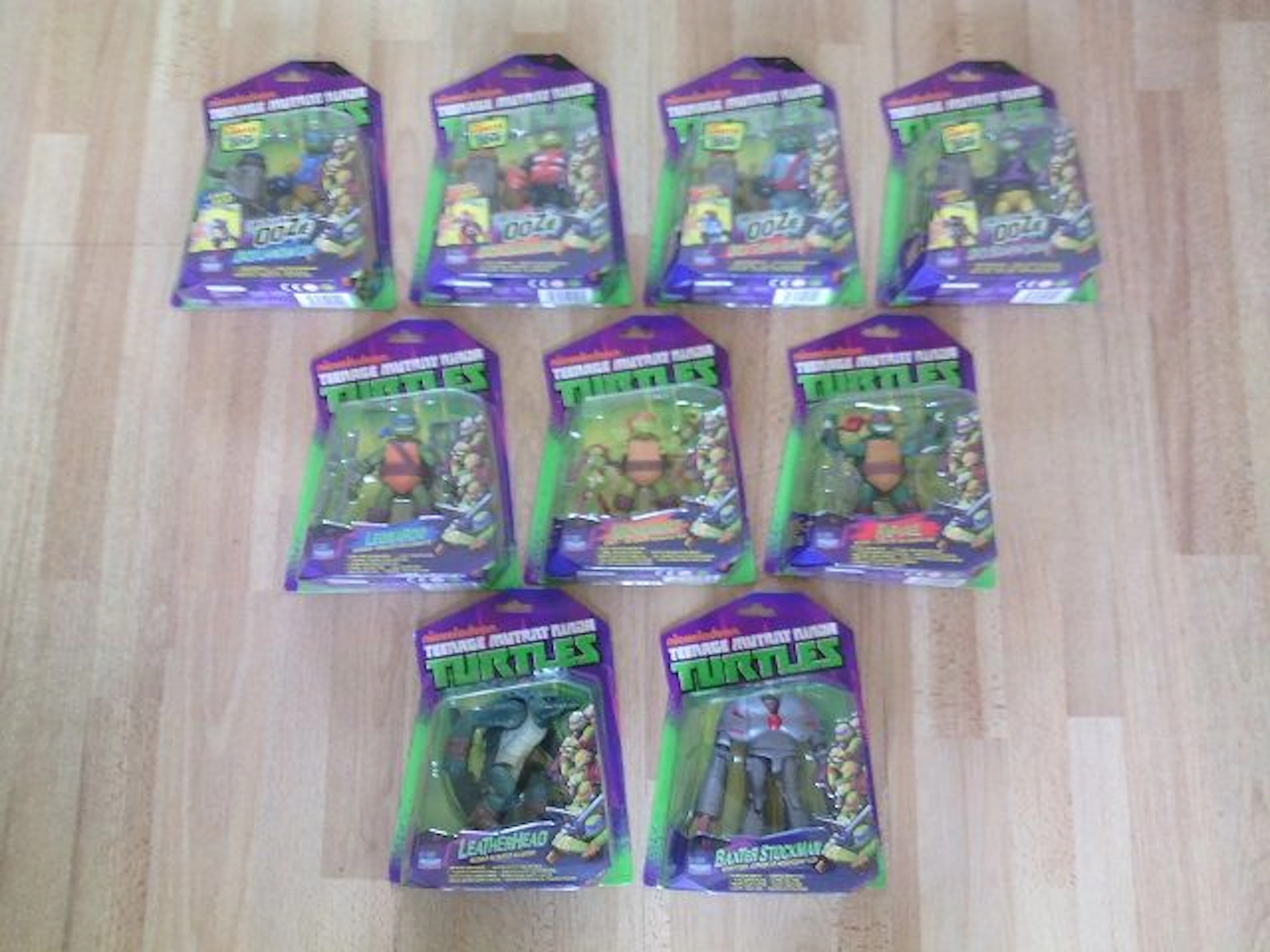 Teenage Mutant Ninja Turtles - Playmates Toys - 10x figuren van TMNT Nickelodeon