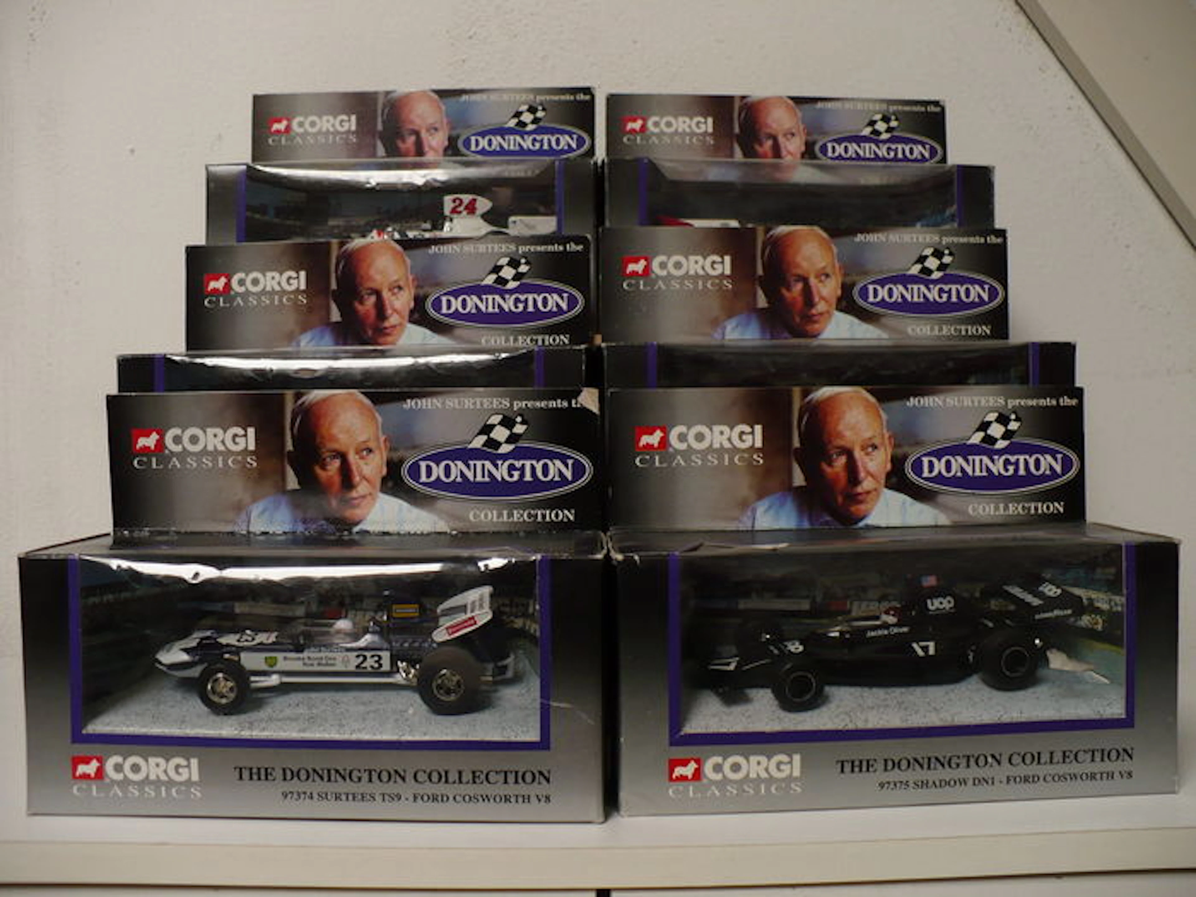 Corgi/The Donington Collection - Schaal 1/36 - Kavel met 6 racewagens van John Surtees