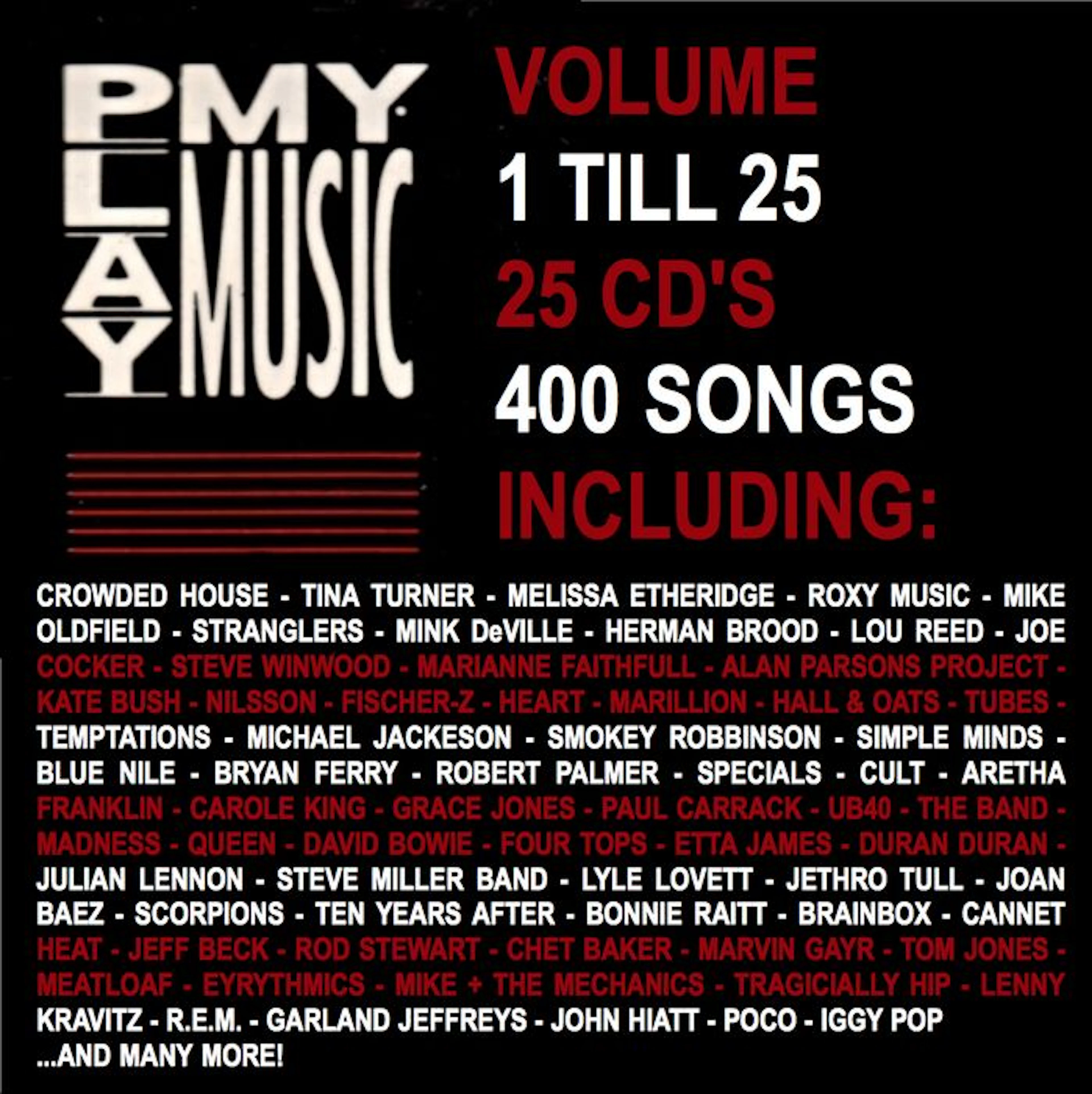 Play My Music - Volume 1 Till 25 - Lot of 25 CD's