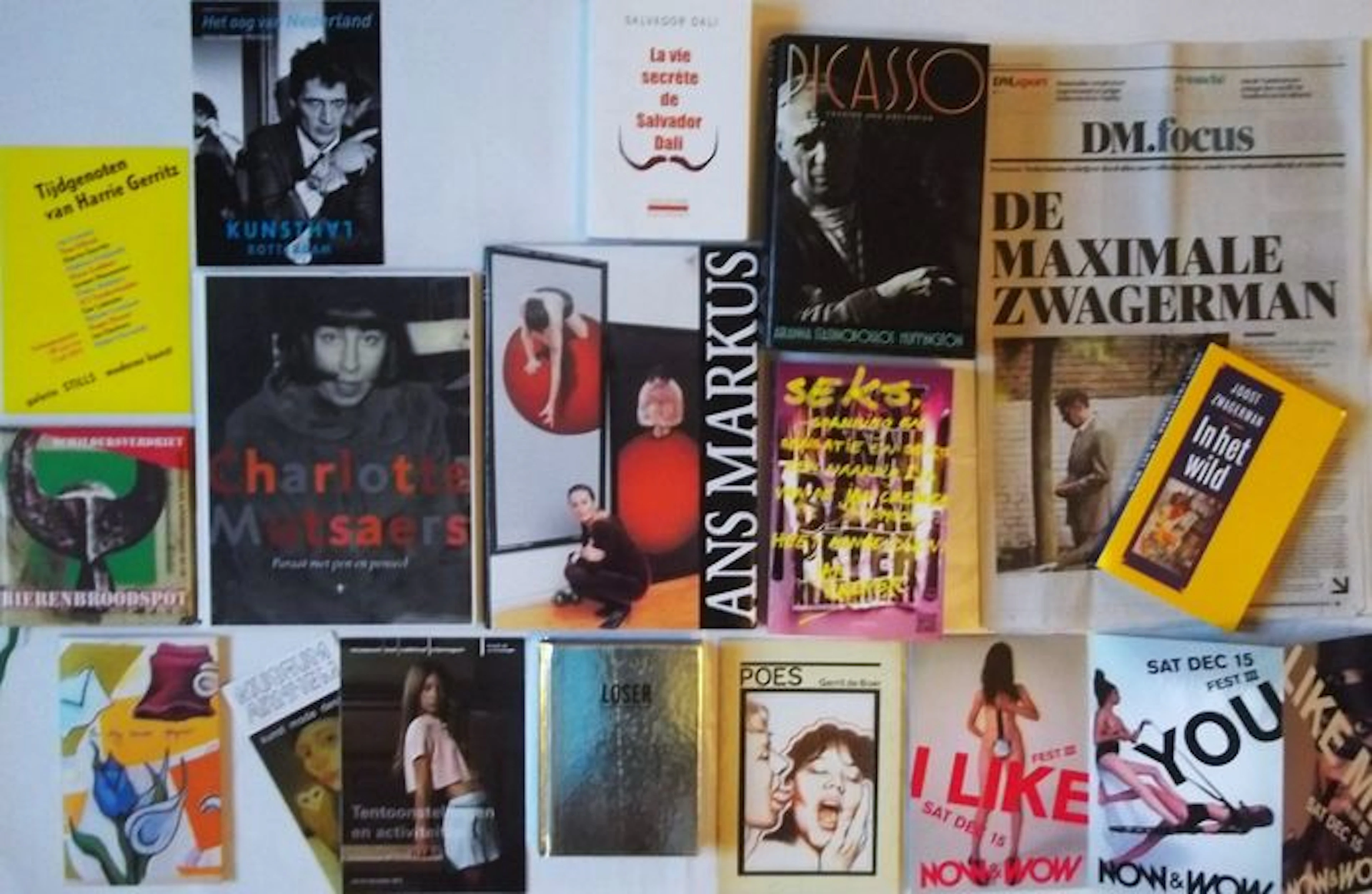 Kunst: Lot met 10 boeken + bijgevoegde extra's over / van moderne kunstenaars - 1985 / 2015