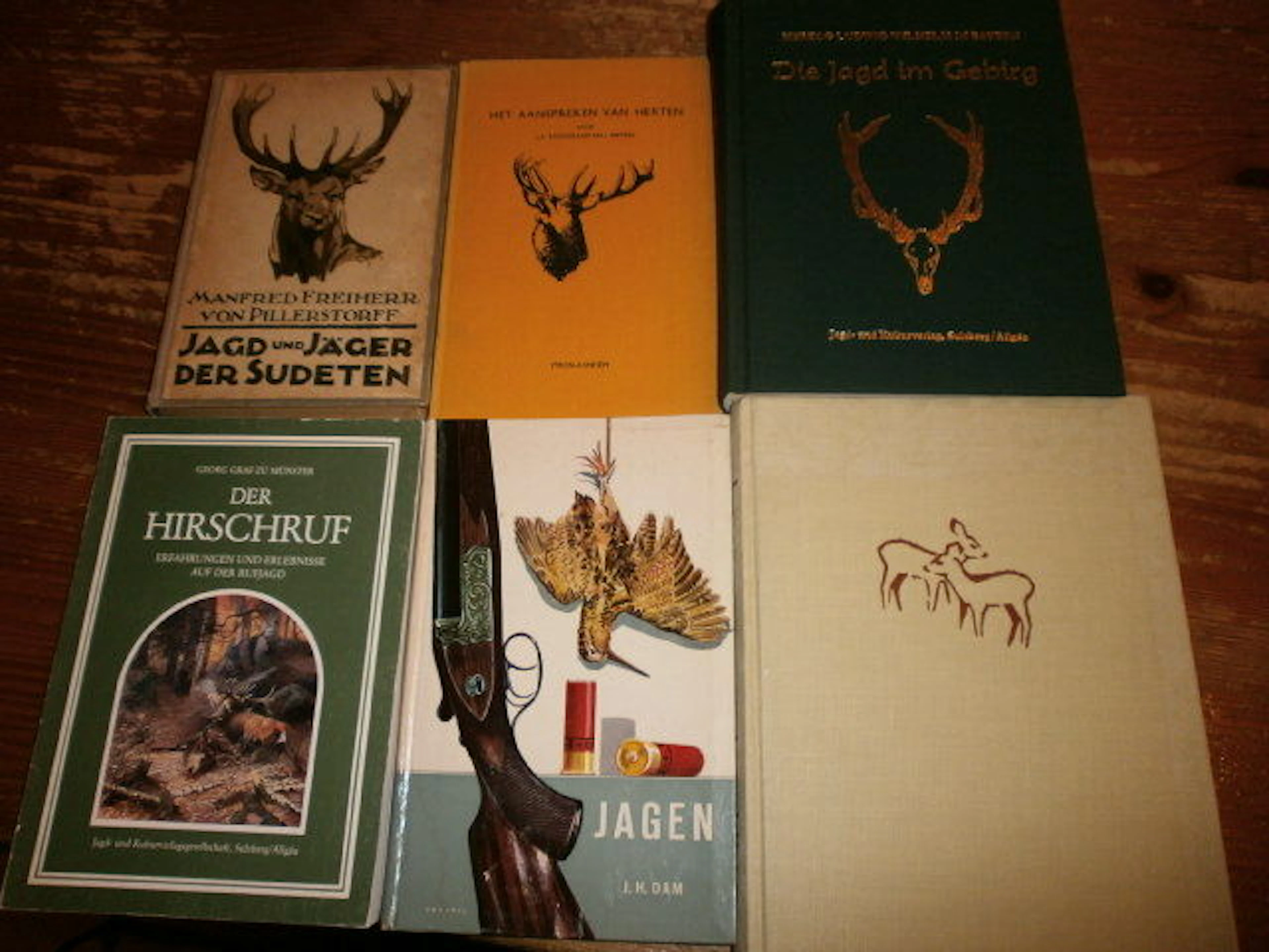 Jacht; Lot met 6 jachtboeken - 1920-2006