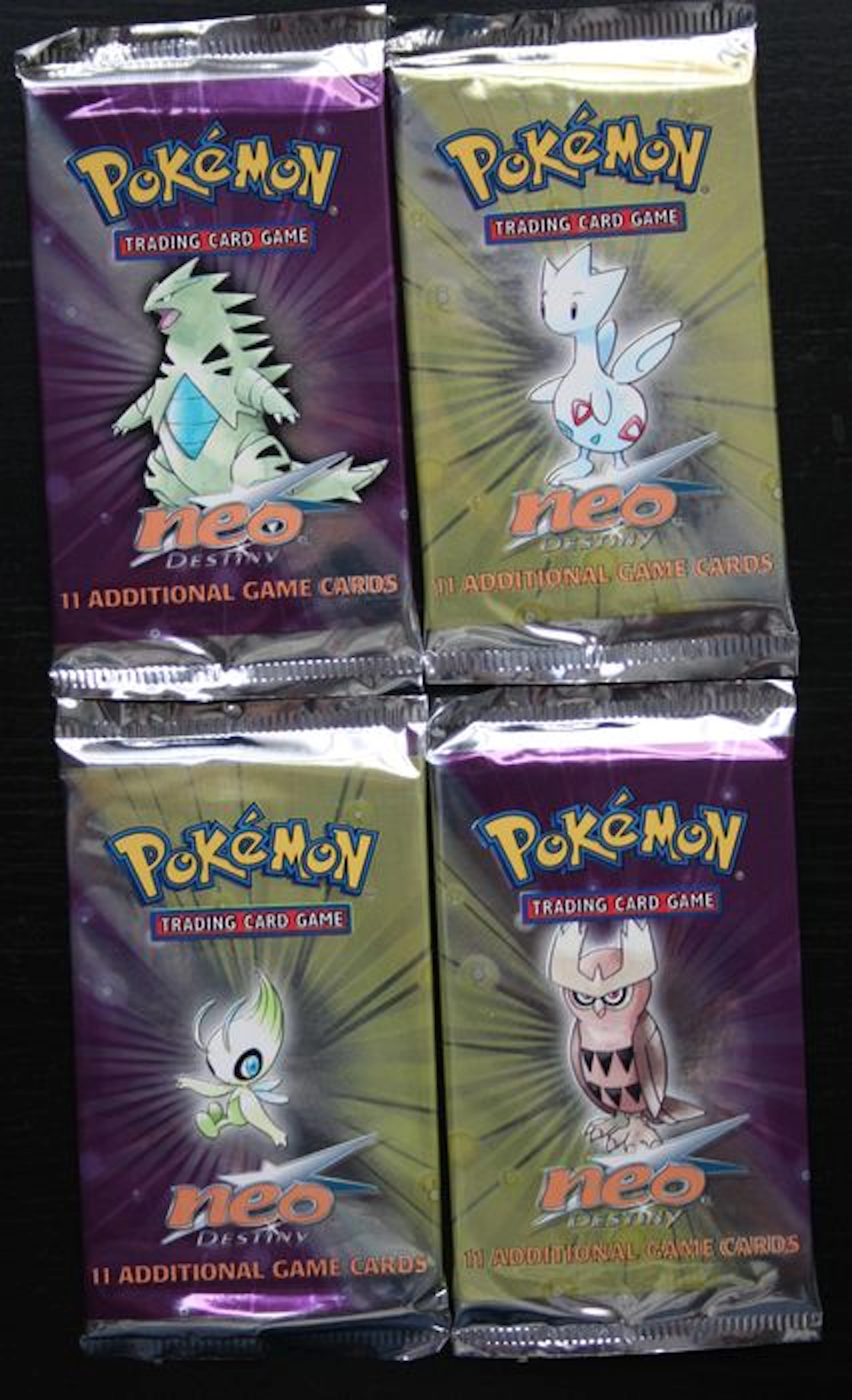 Pokémon - 4 booster packs Neo Destiny - English