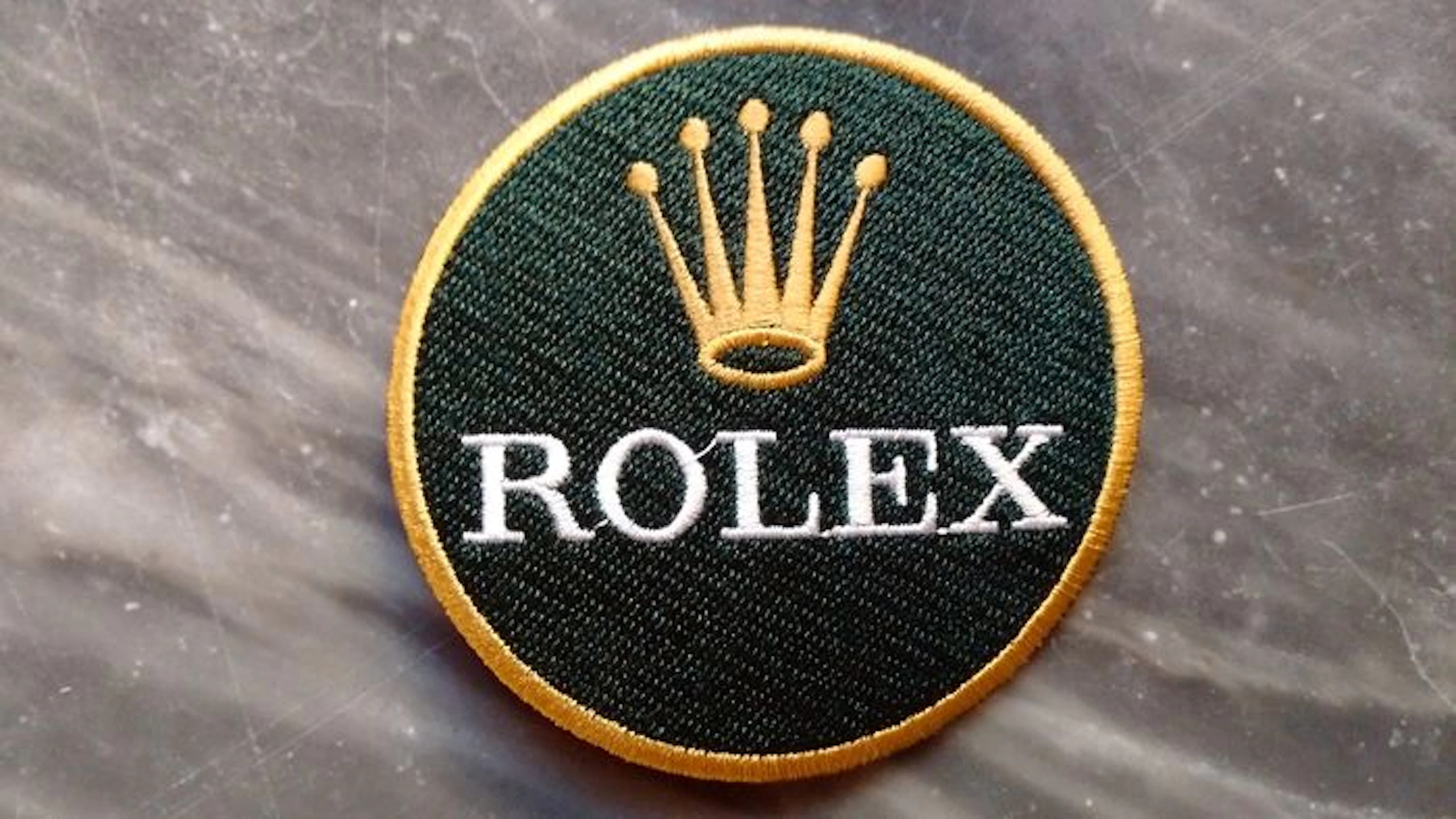 Rare vintage patch Rolex Sponsor for Nascar USA 8cm diameterfor Submariner, GMT Master, Daytona collectors 1985
