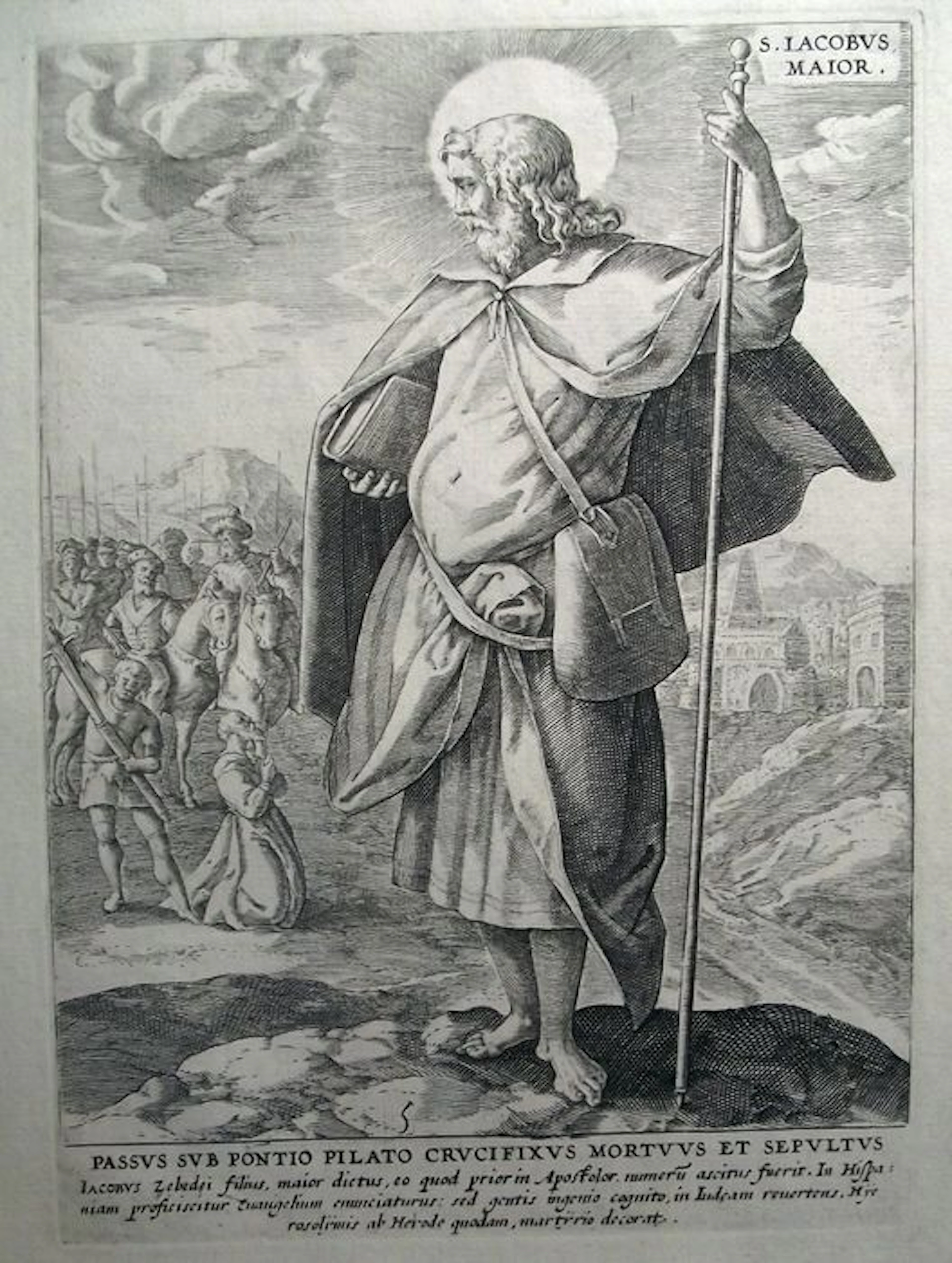 1585 Anton WIERIX II after Maerten de Vos in superb condition - James, son of Zebedee