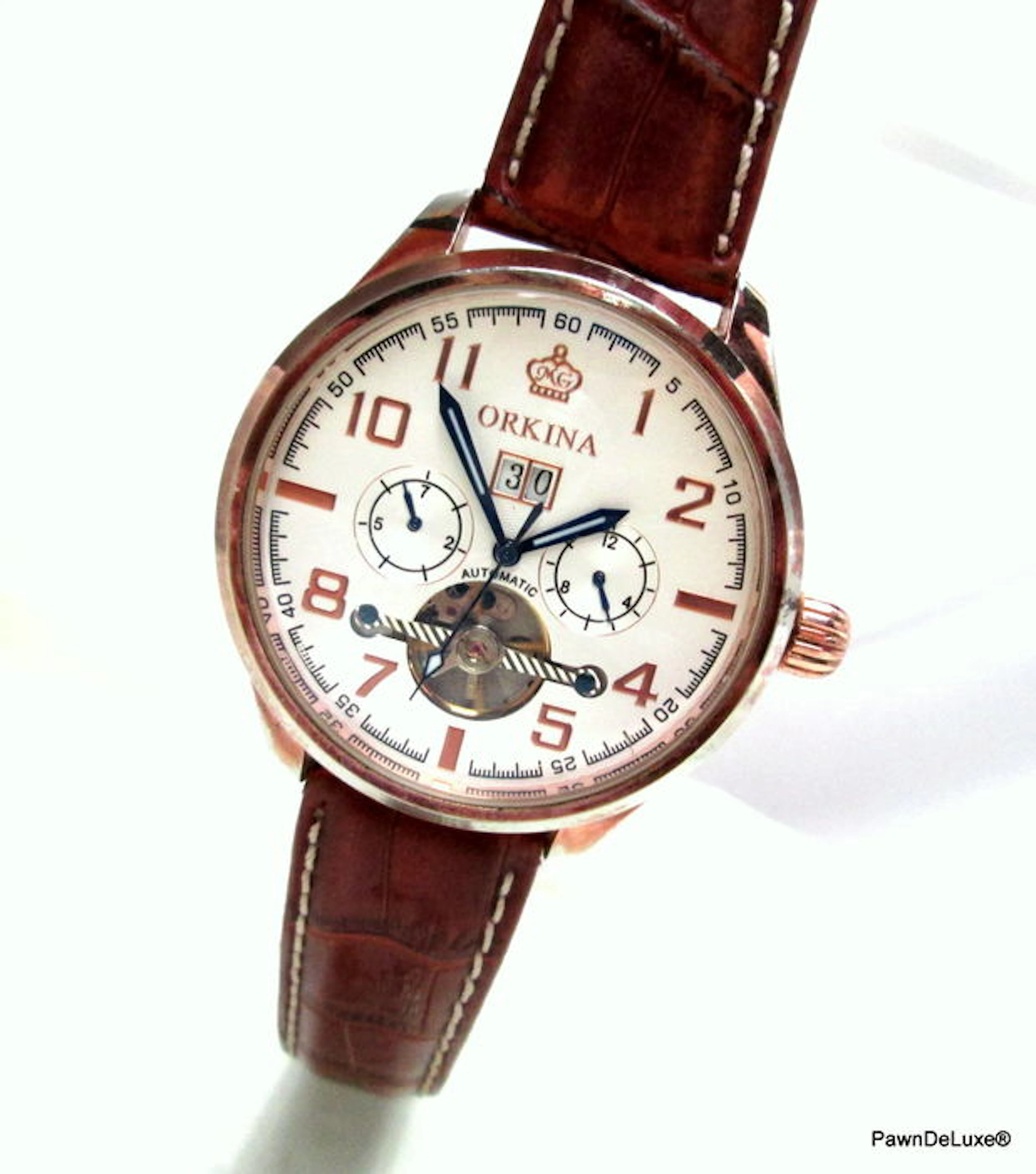 ORKINA -- Men's Wristwatch -- Skeleton Automatic