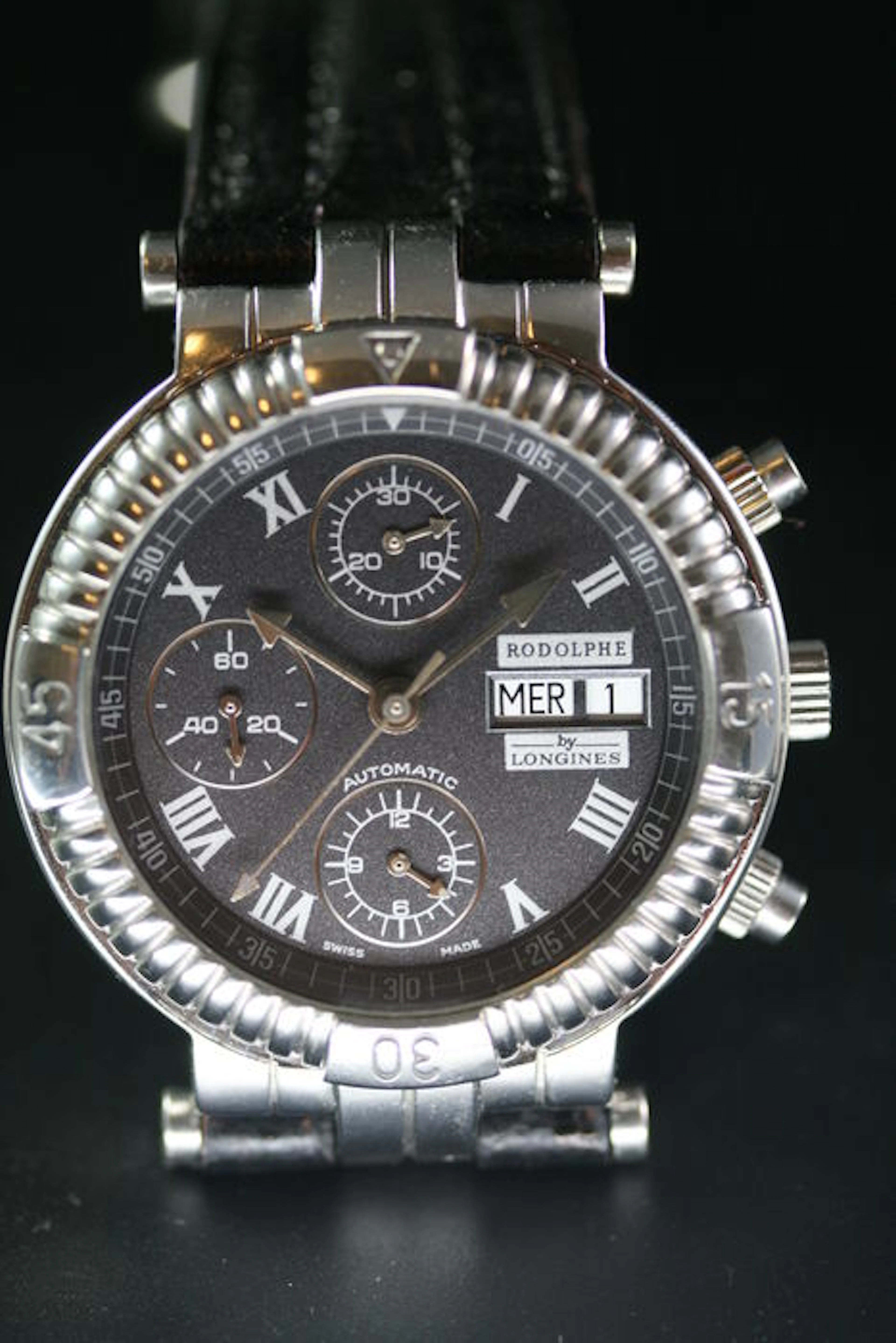 Longines Rodolphe chronograph - men's wristwatch - ca. 1990