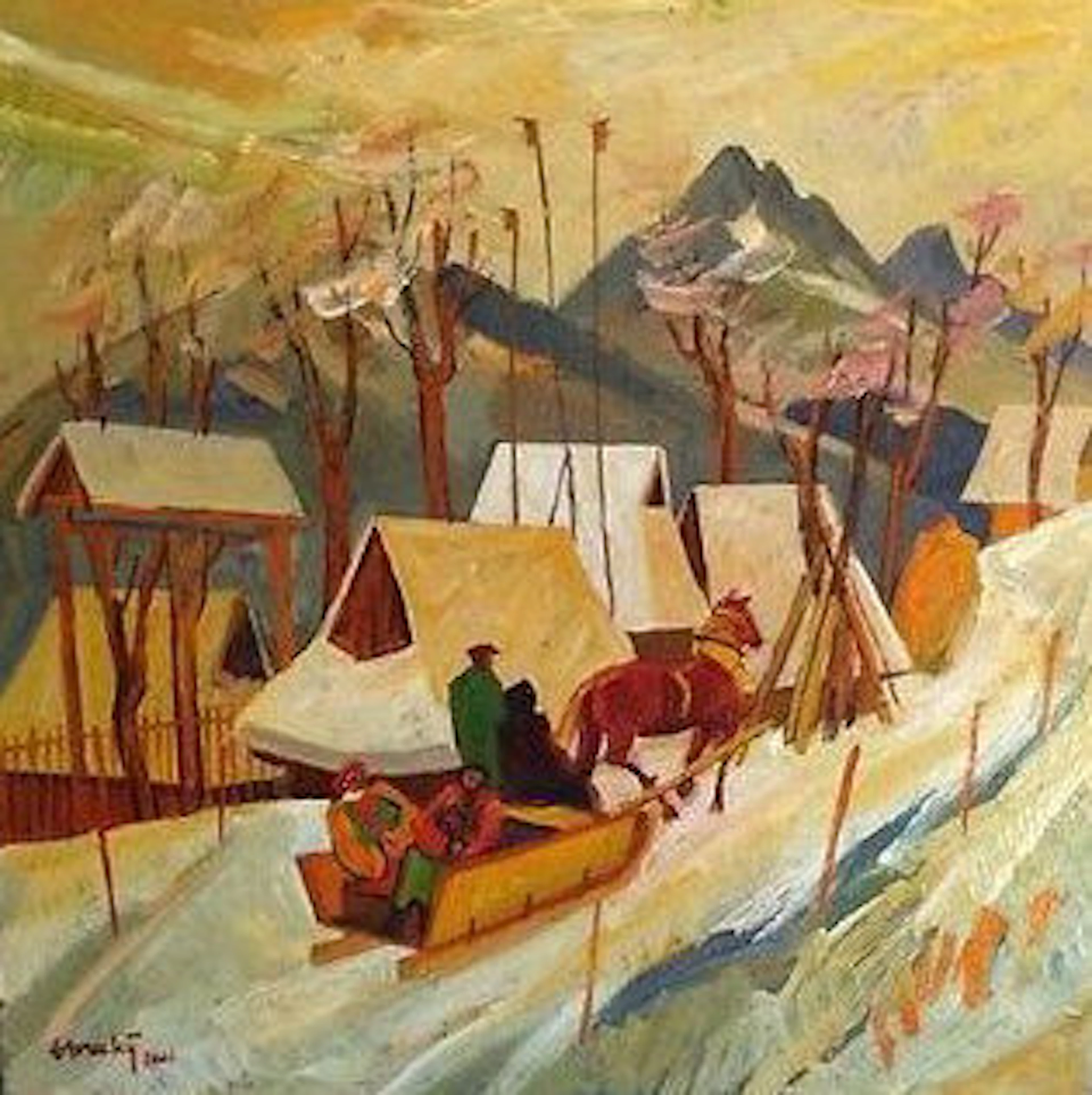 Zdeno Horecký (1930) Slovak Academic artist