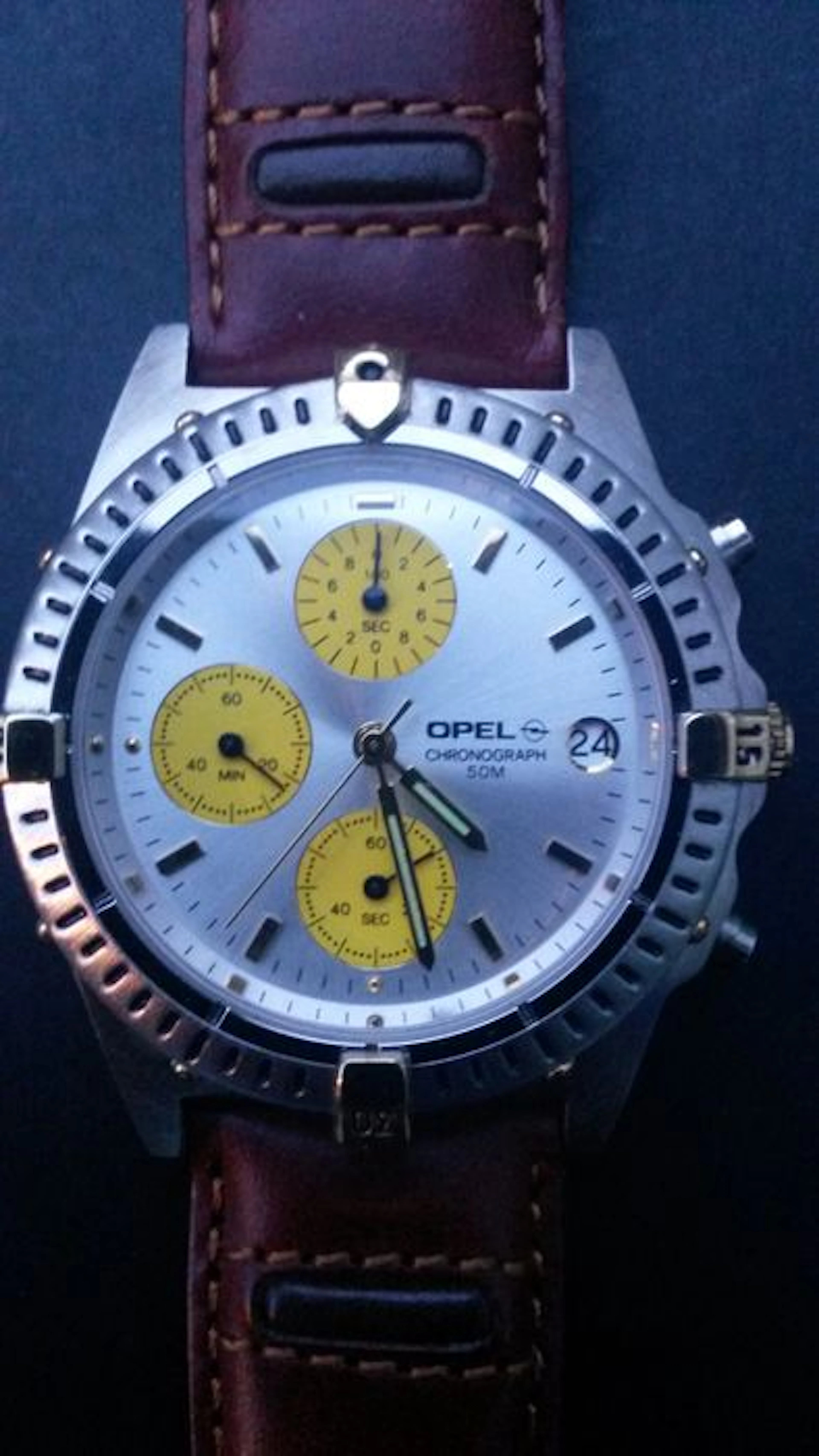 Opel Chronograph 50 M men's wrist watch 20th century