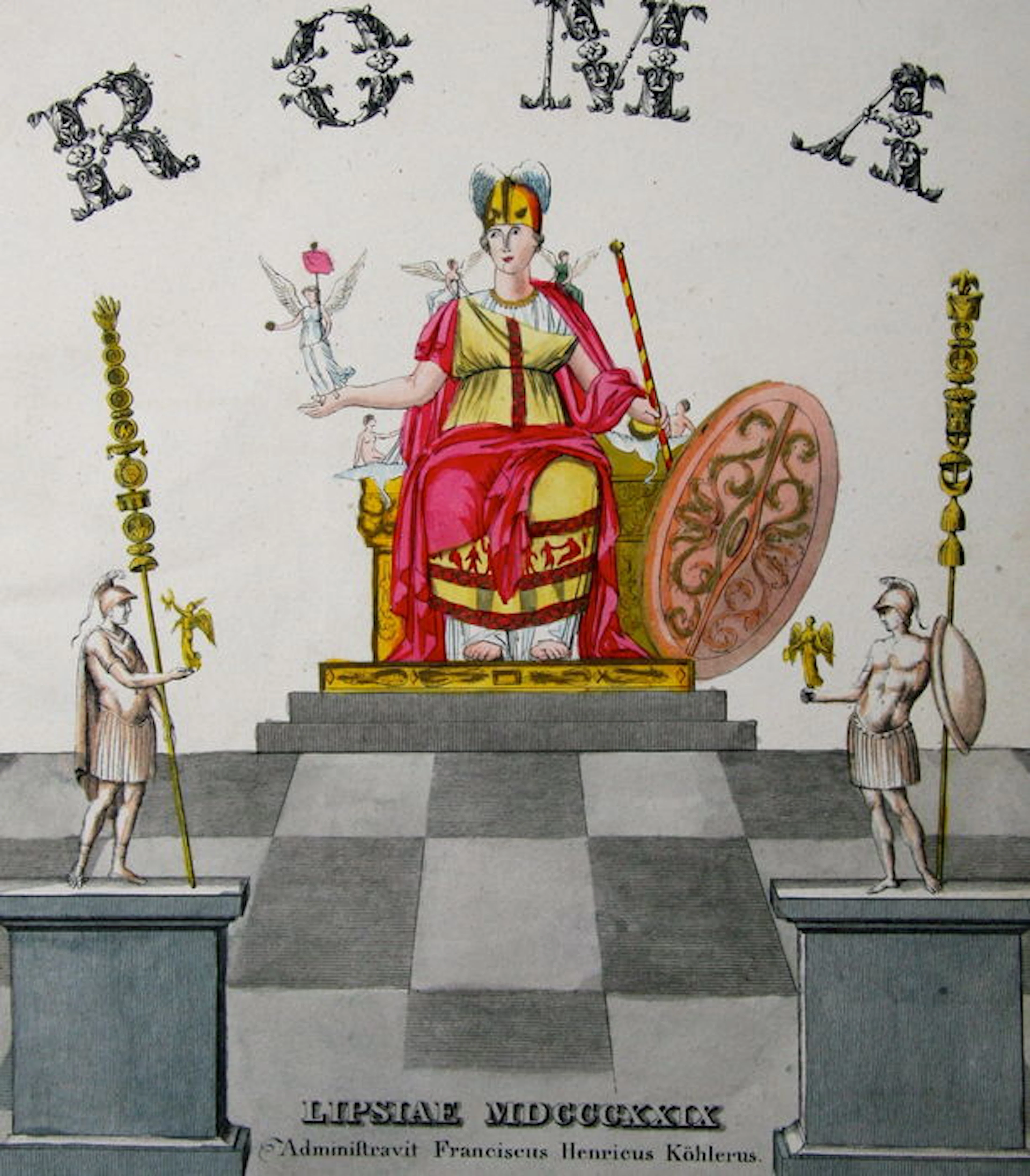 Old & rare; Franz Heinrich Köhler - Das alte Rom - 1829
