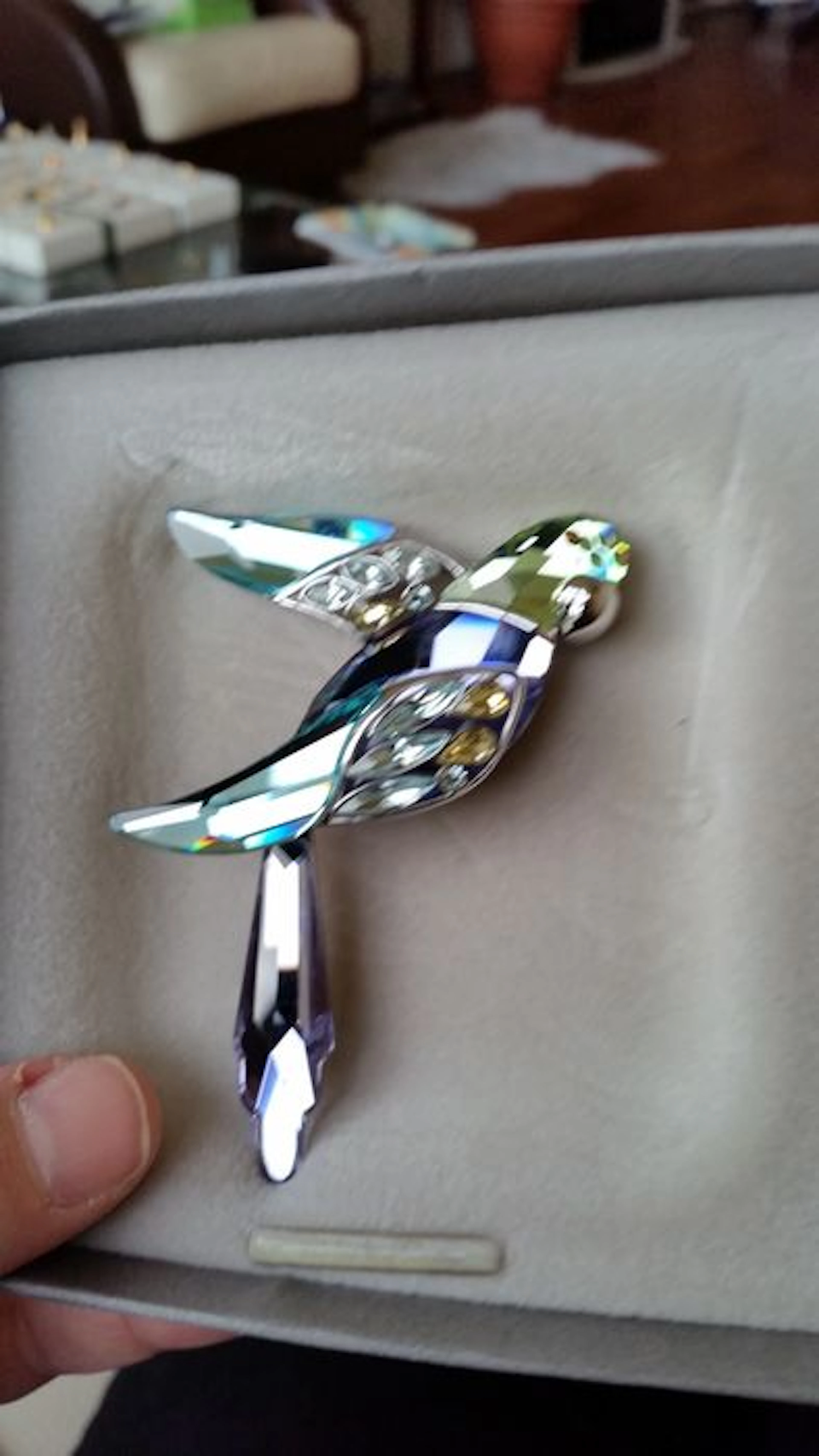 Swarovski - broche Baracoa Tanzanite sterling zilver - broche Boali sterling zilver