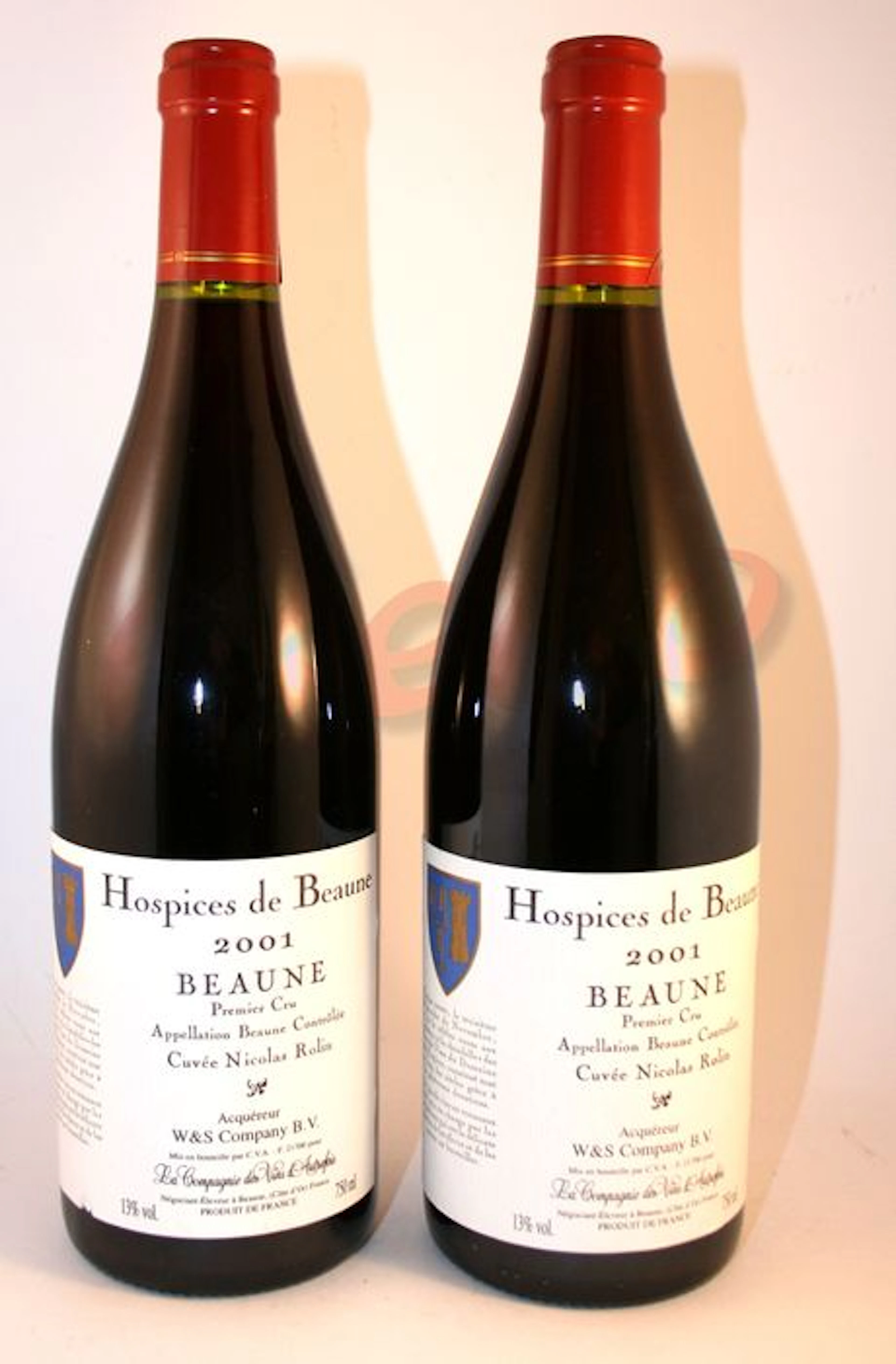 2 Bottles 2001 Hospices de Beaune Beaune Premier Cru Cuvee Nicolas Rolin
