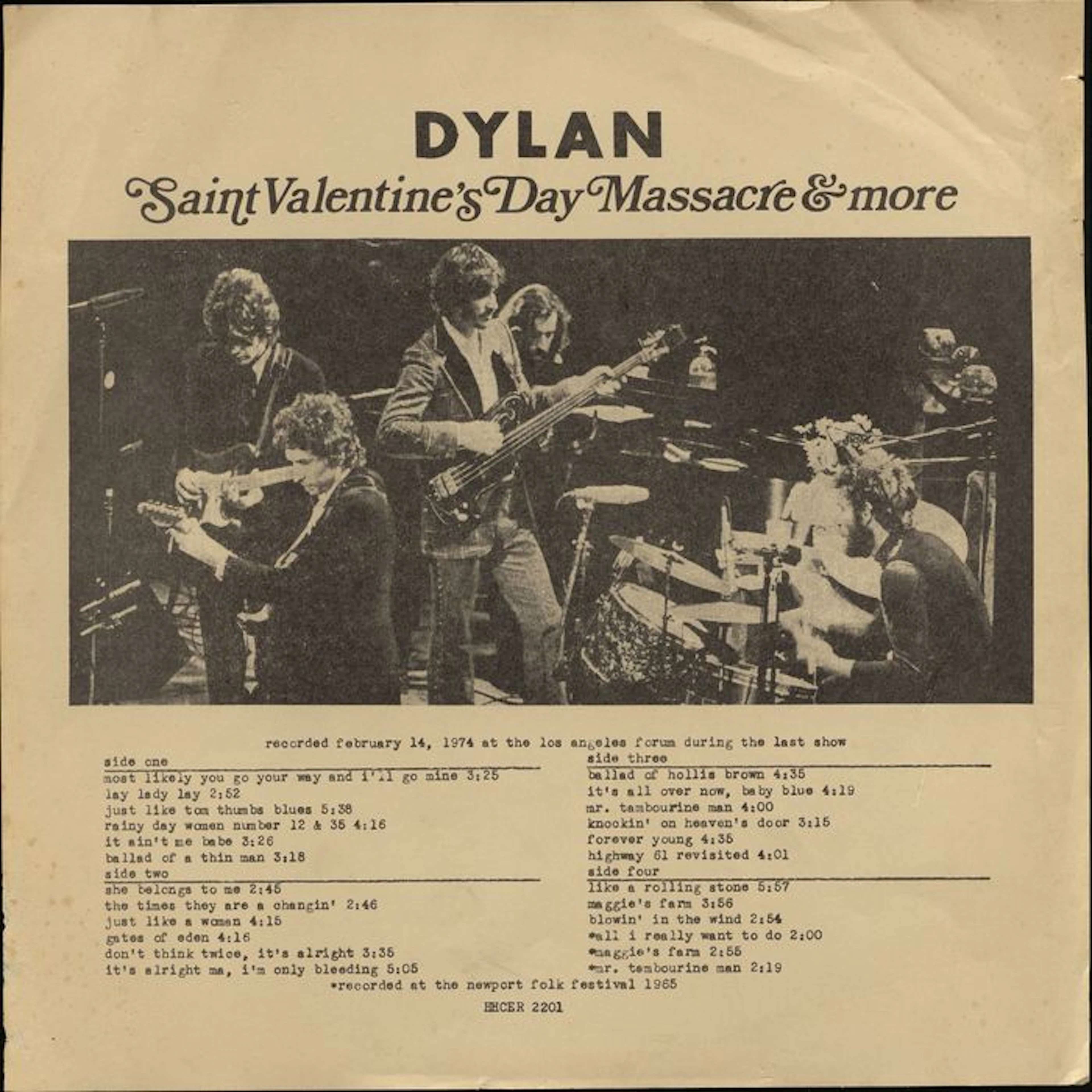 Bob Dylan - Lot of 3 Live Albums + 7" Single
