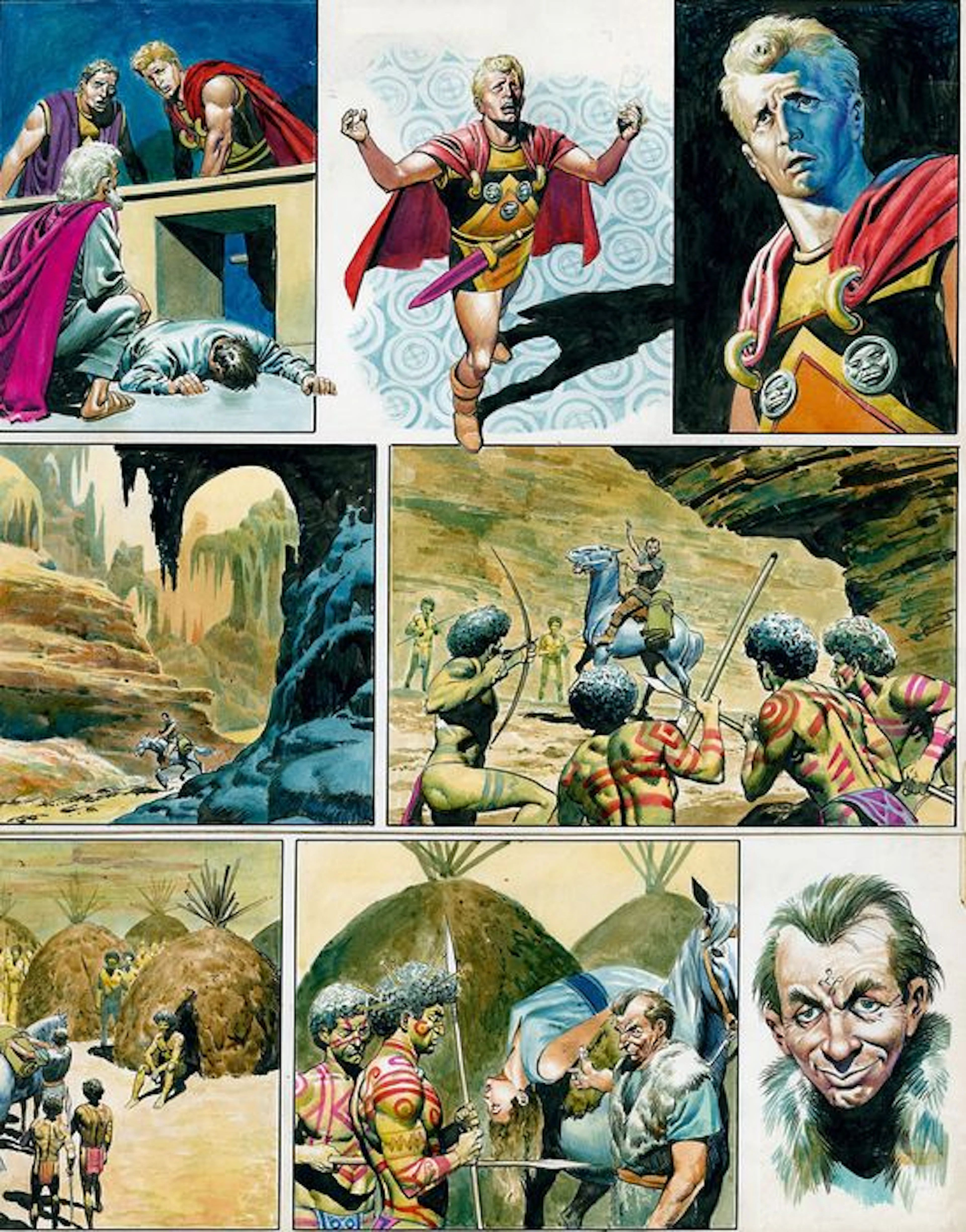 Don Lawrence - Trigan Empire - Original page - Oorlog met Hericon [War with Hericon] - (1967)