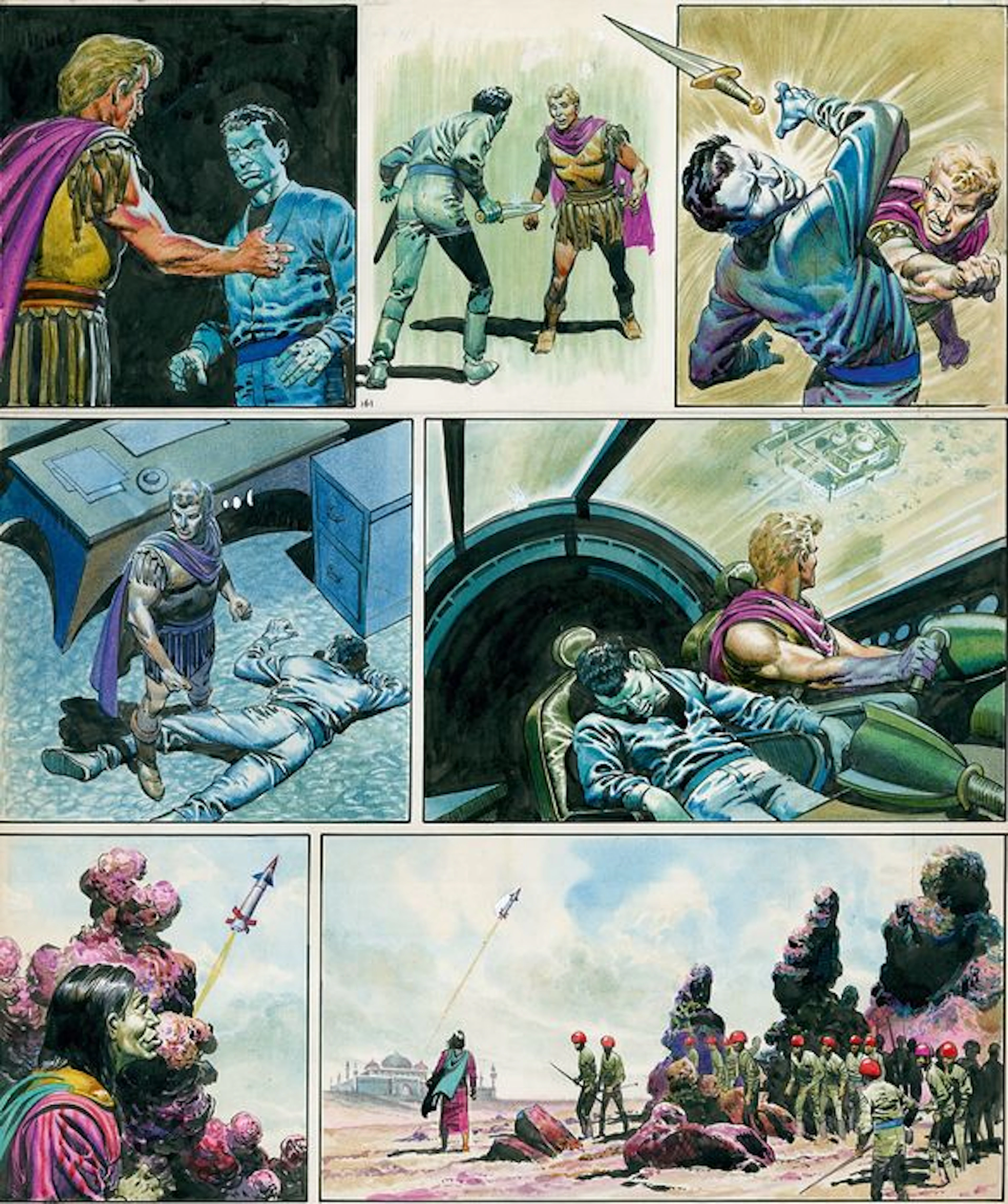 Don Lawrence - Trigan Empire - Original page - Stad der Geheugen - (1967)