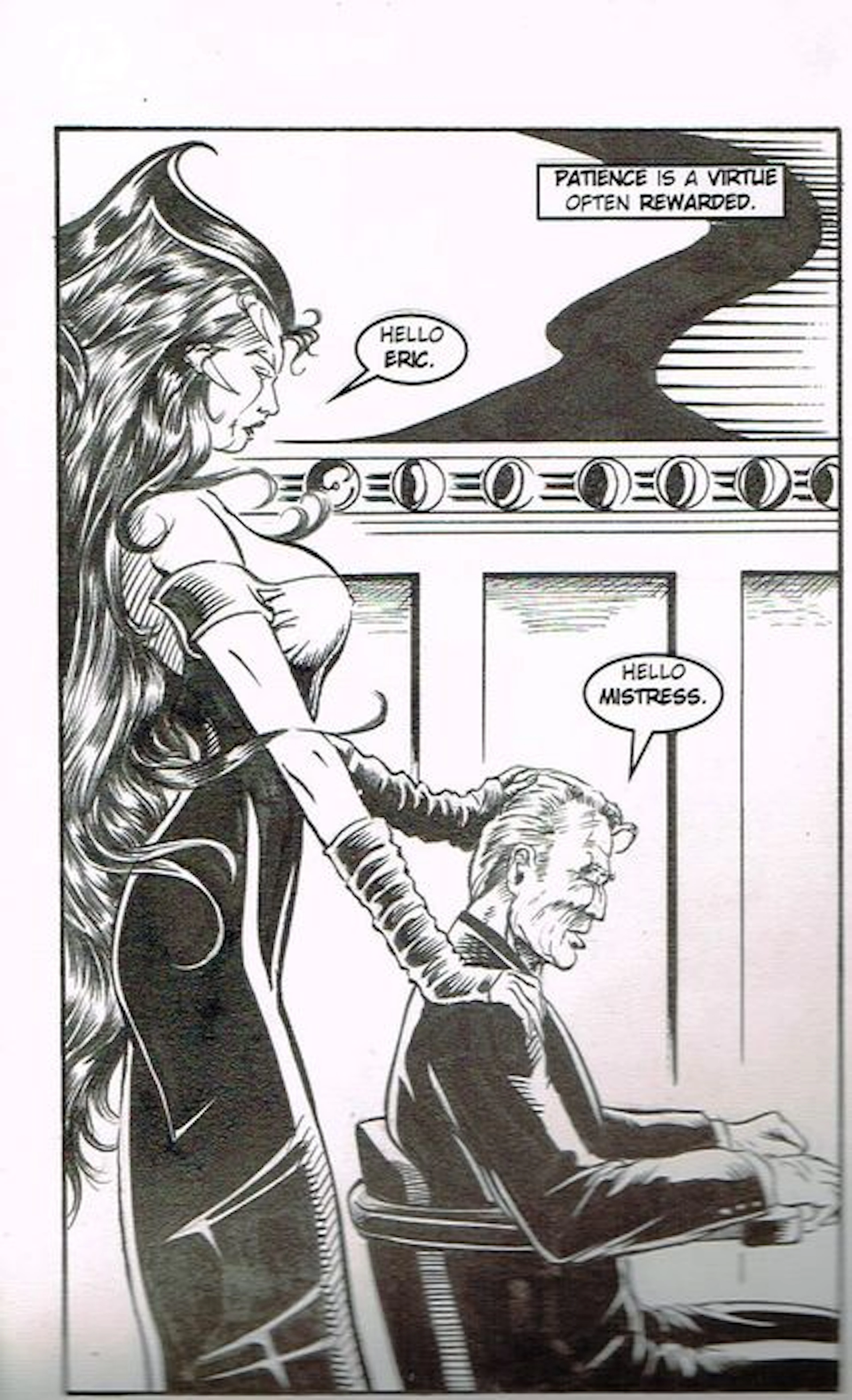 Durham, Robert / Burnette, Scott - Originele pagina (p.4) - Vamperotica #5 - (1998)