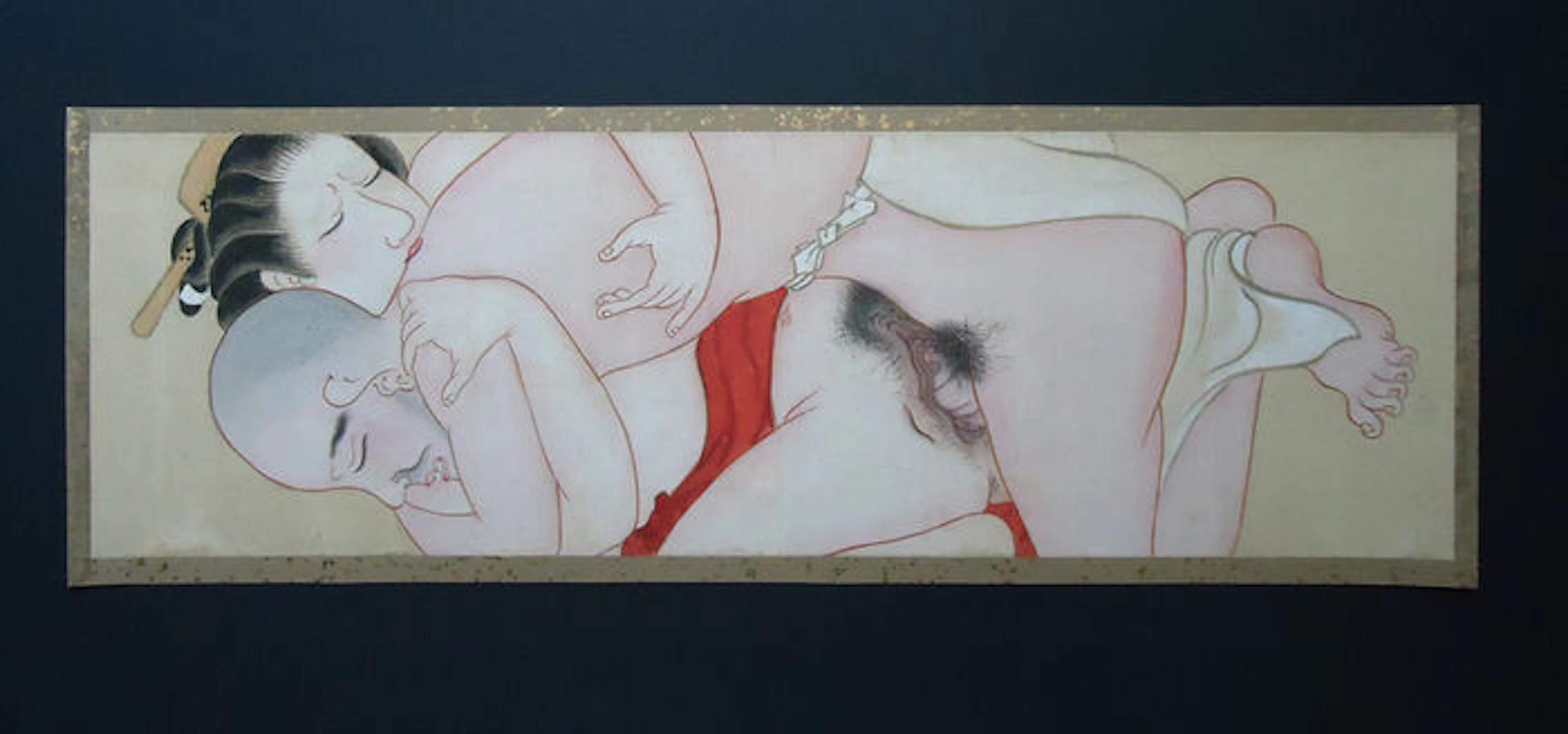 Polychrome painting on paper - Japan - ca. 1760-1780.