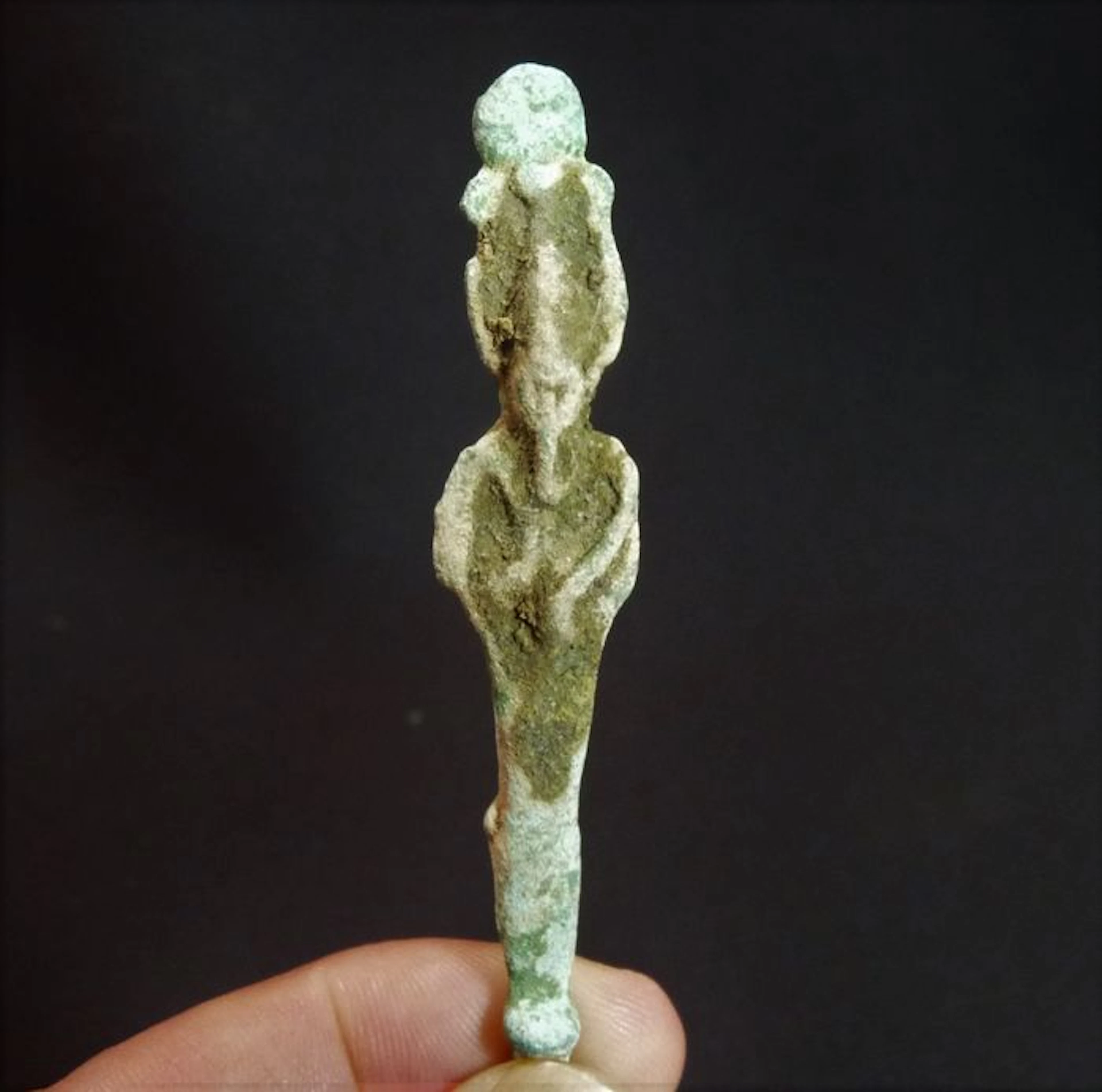 Egyptische bronzen Osiris - 7.8 cm