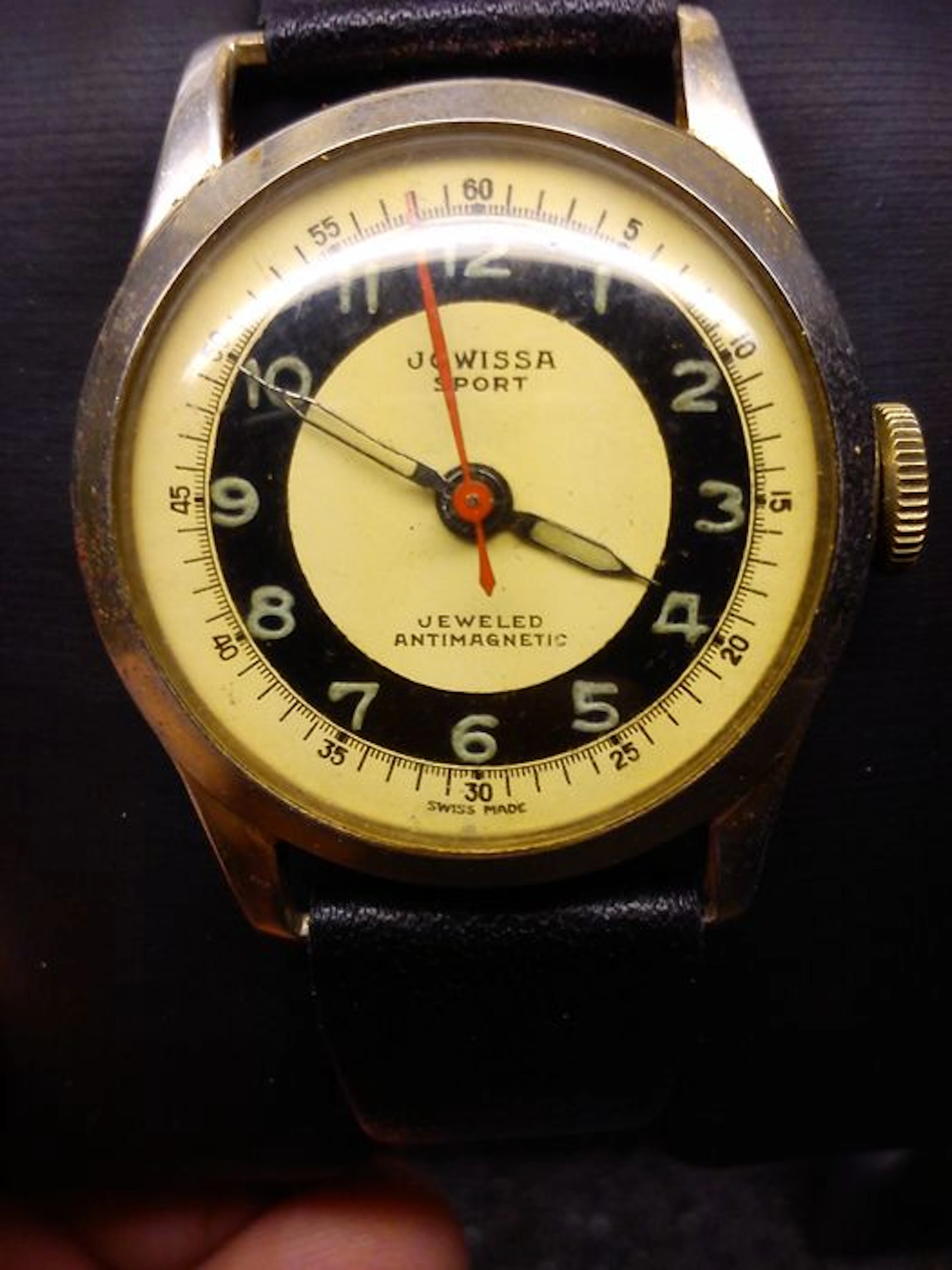 JOWISSA SPORT - SWISS MADE mens watch - sixties