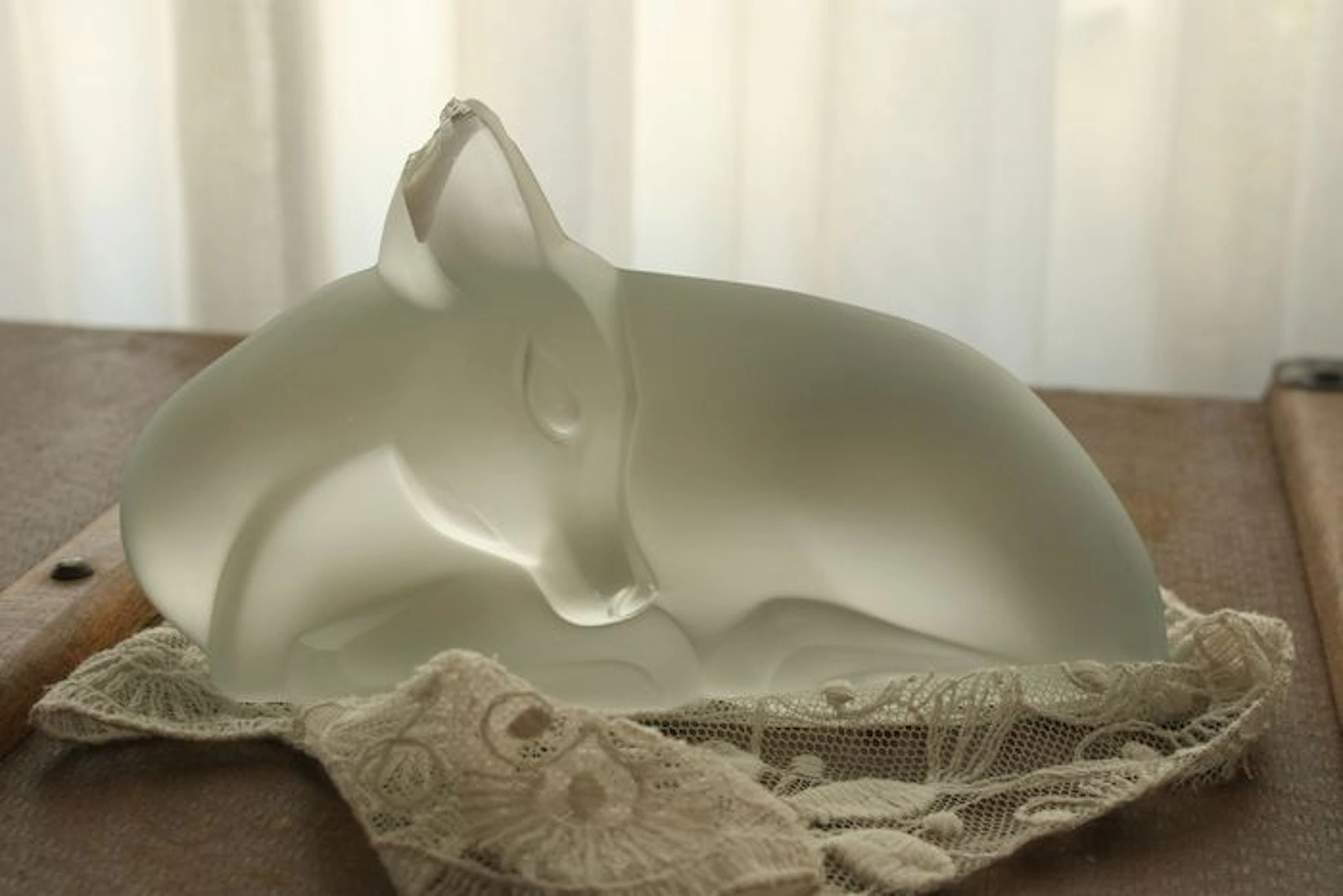 Lucienne Bloch Leerdam Glass Dear figurine 1934
