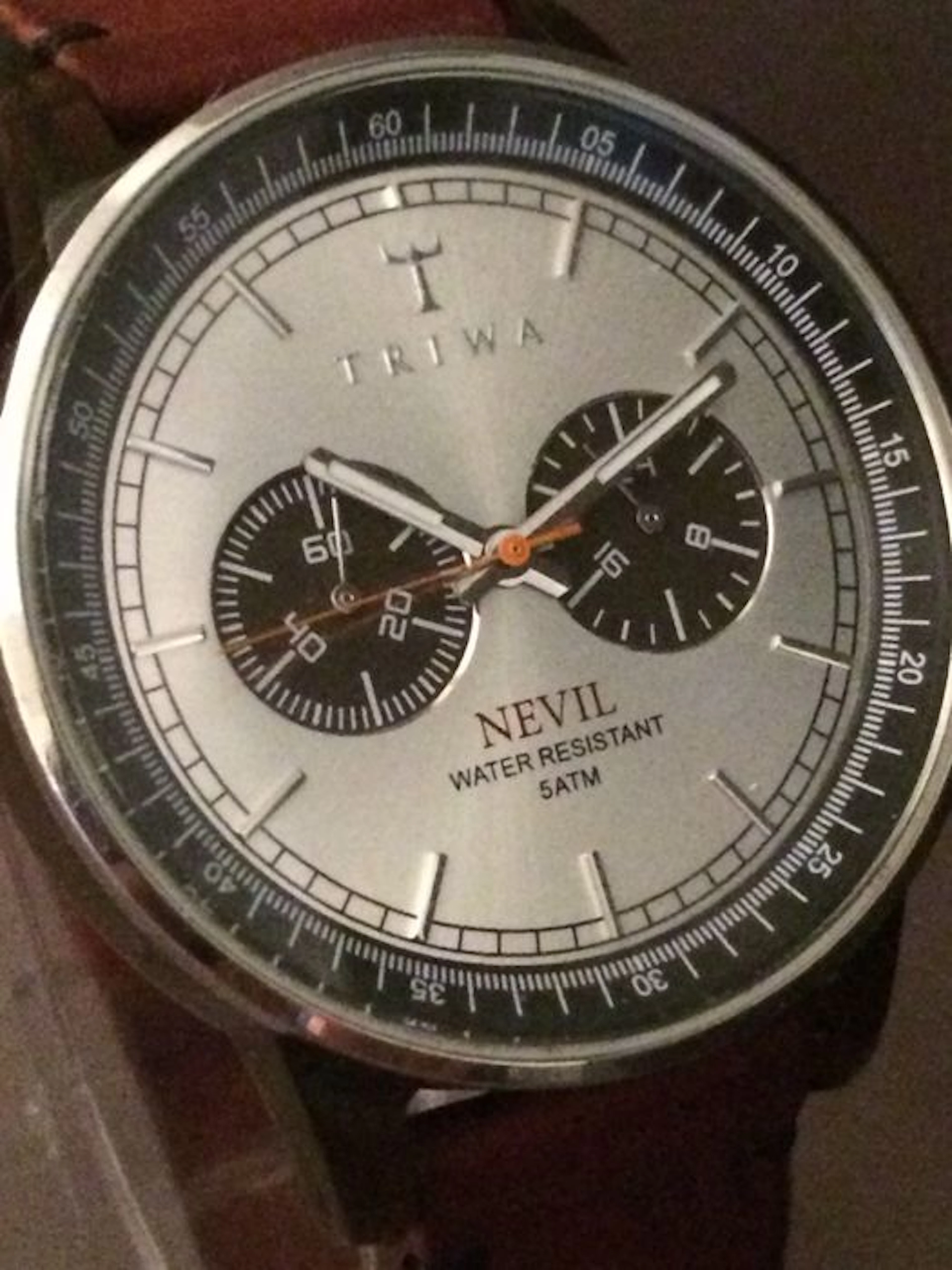 TRIWA Nevil Havana Nevil Brown Chronograph watch -- 21st Century