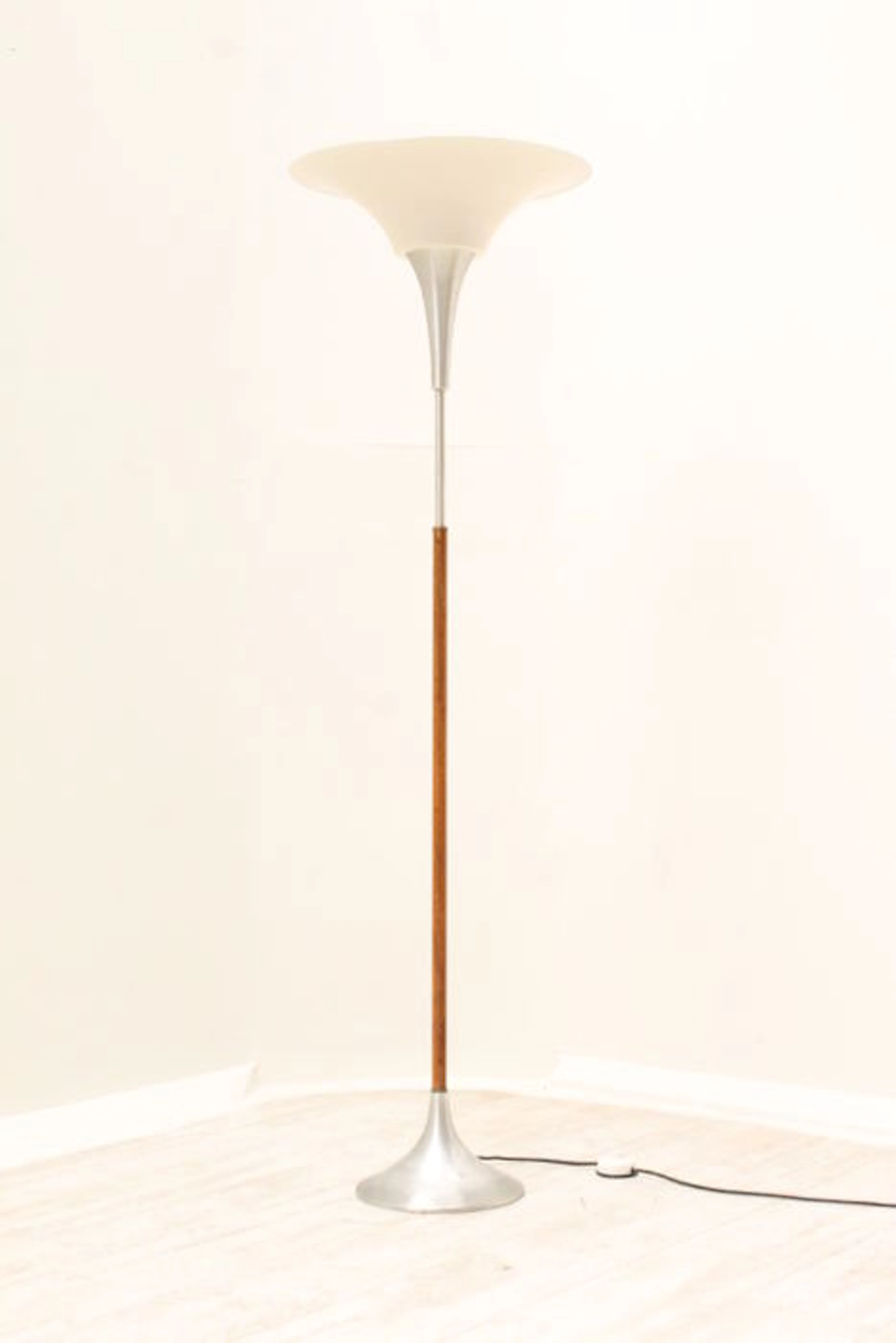 Vintage Trompet Vloerlamp.