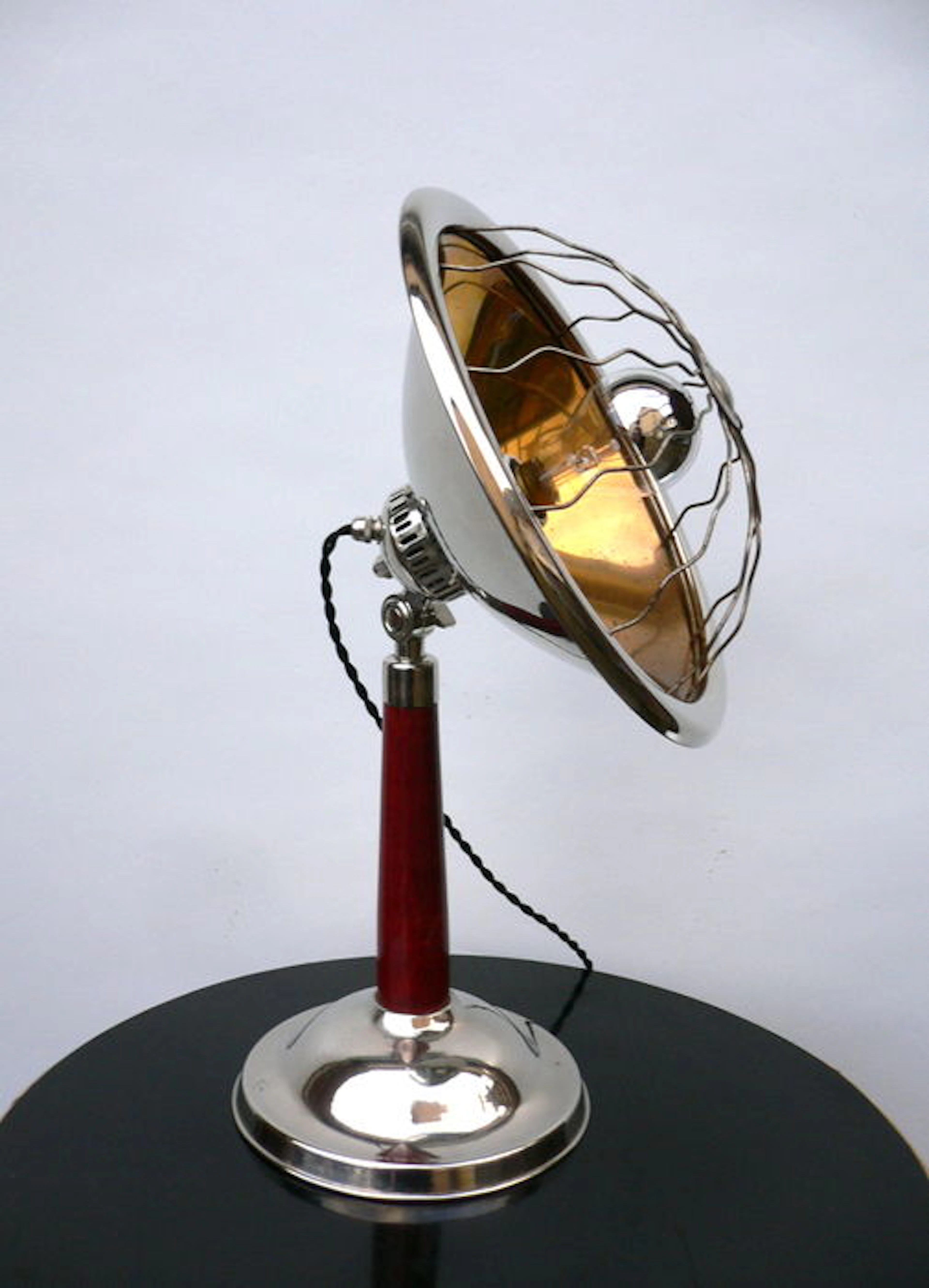 Sauter - Lampe Industrielle ancienne en bakélite et métal authentique