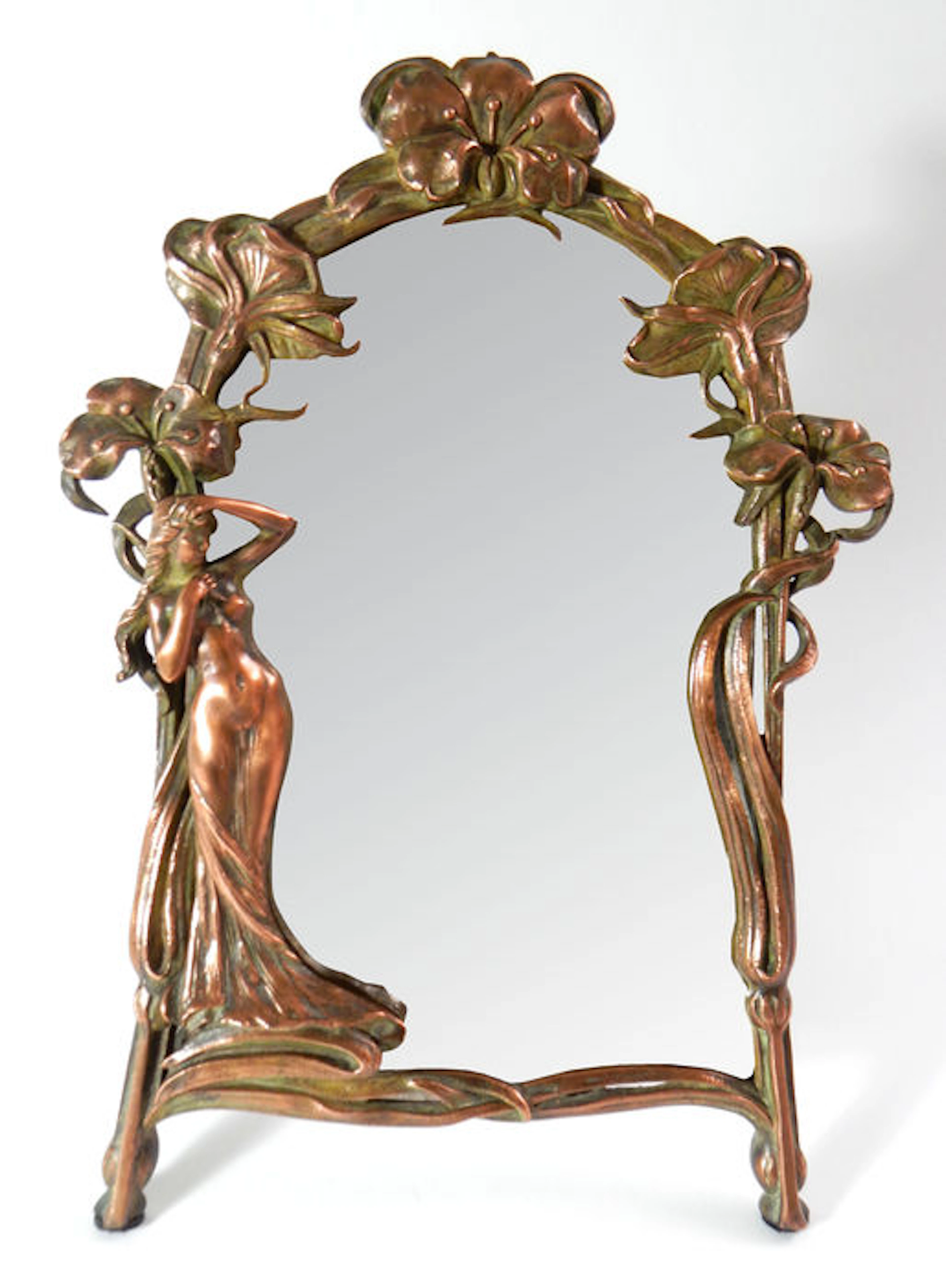 Blanche Poccard de Saintilau - Art Nouveau hairdressing mirror
