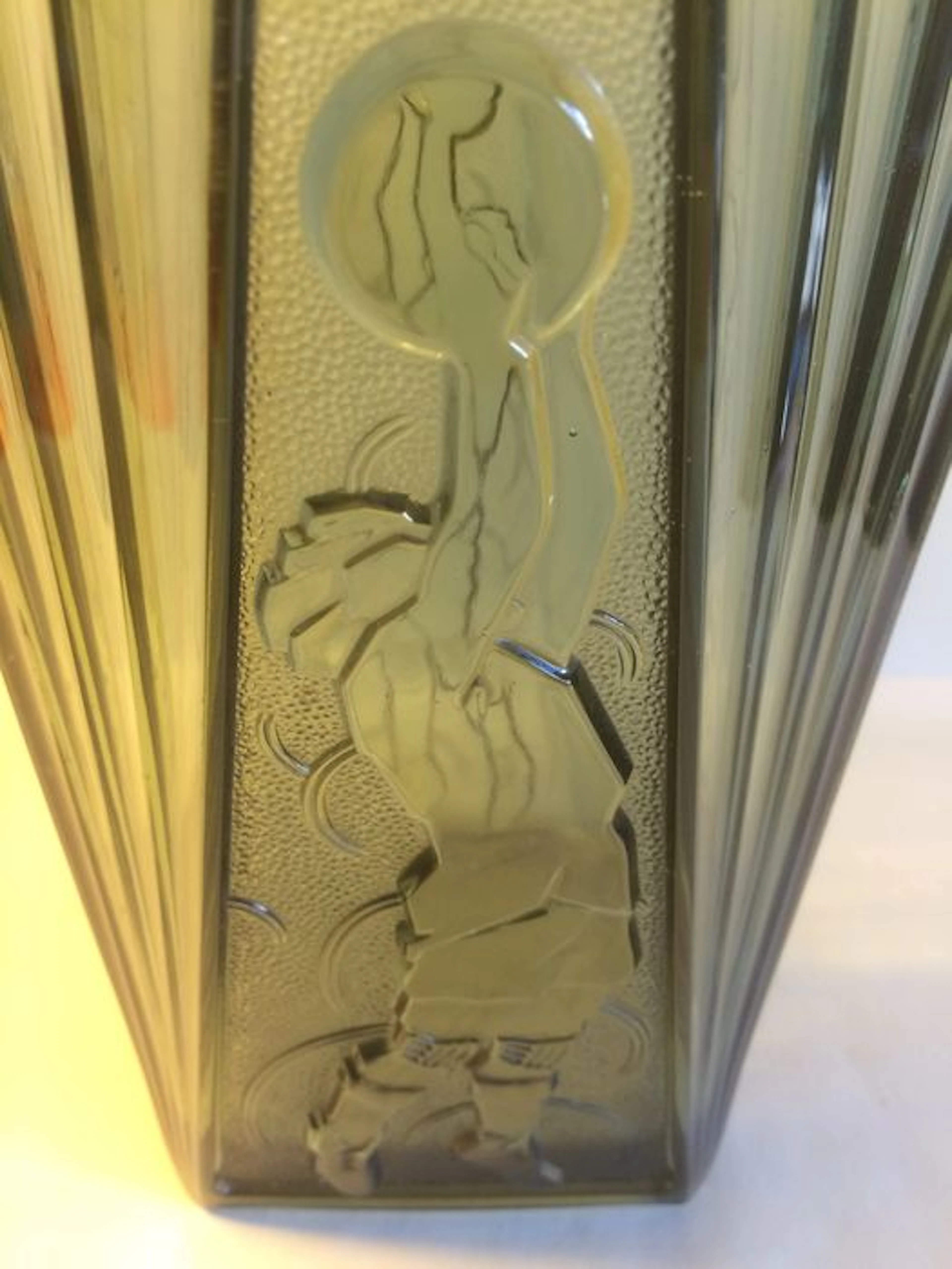 Val Saint Lambert - Art Deco vase 'Basketteur'