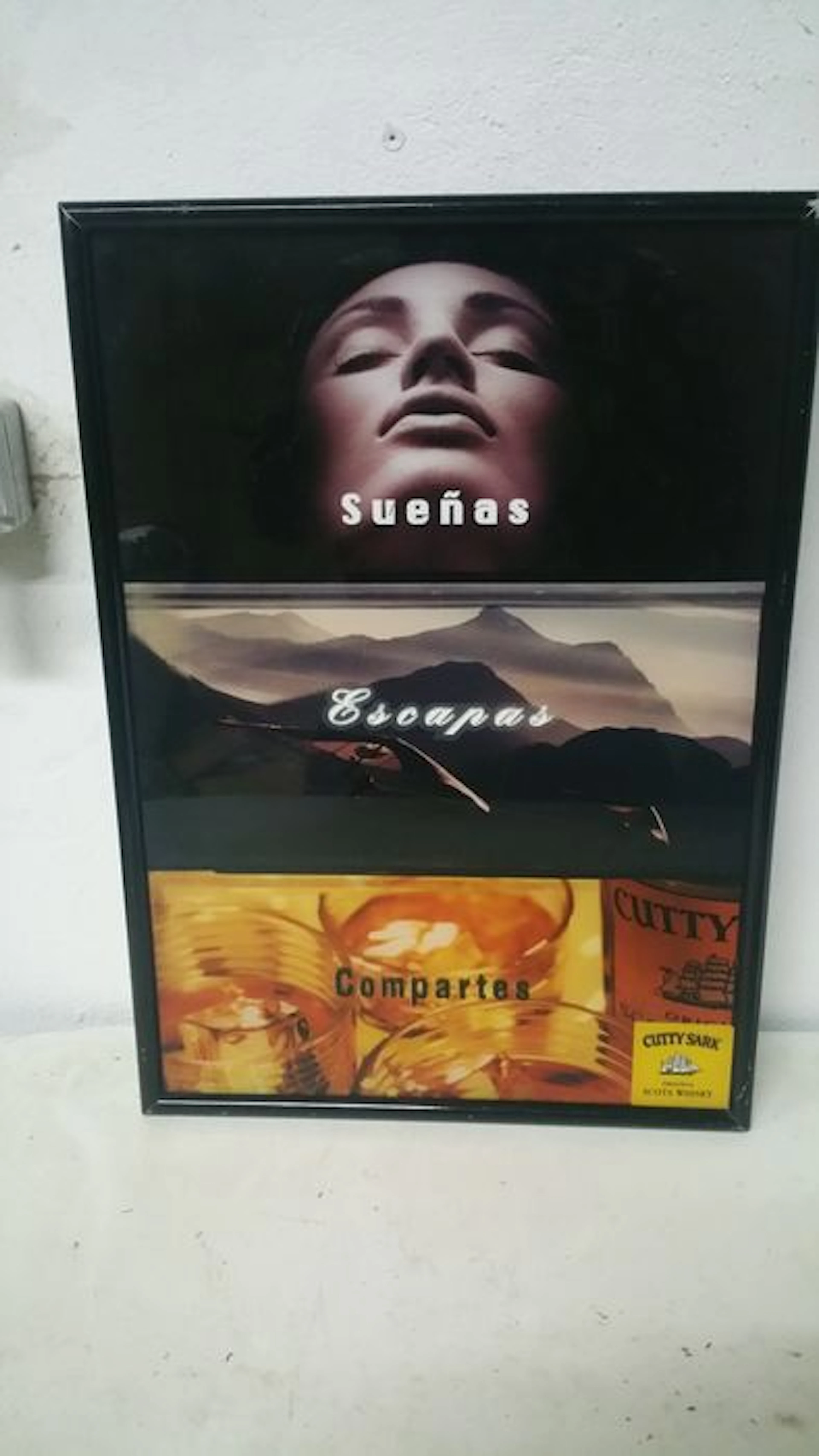 Cartel luminoso whisky escocés segunda mitad siglo 20