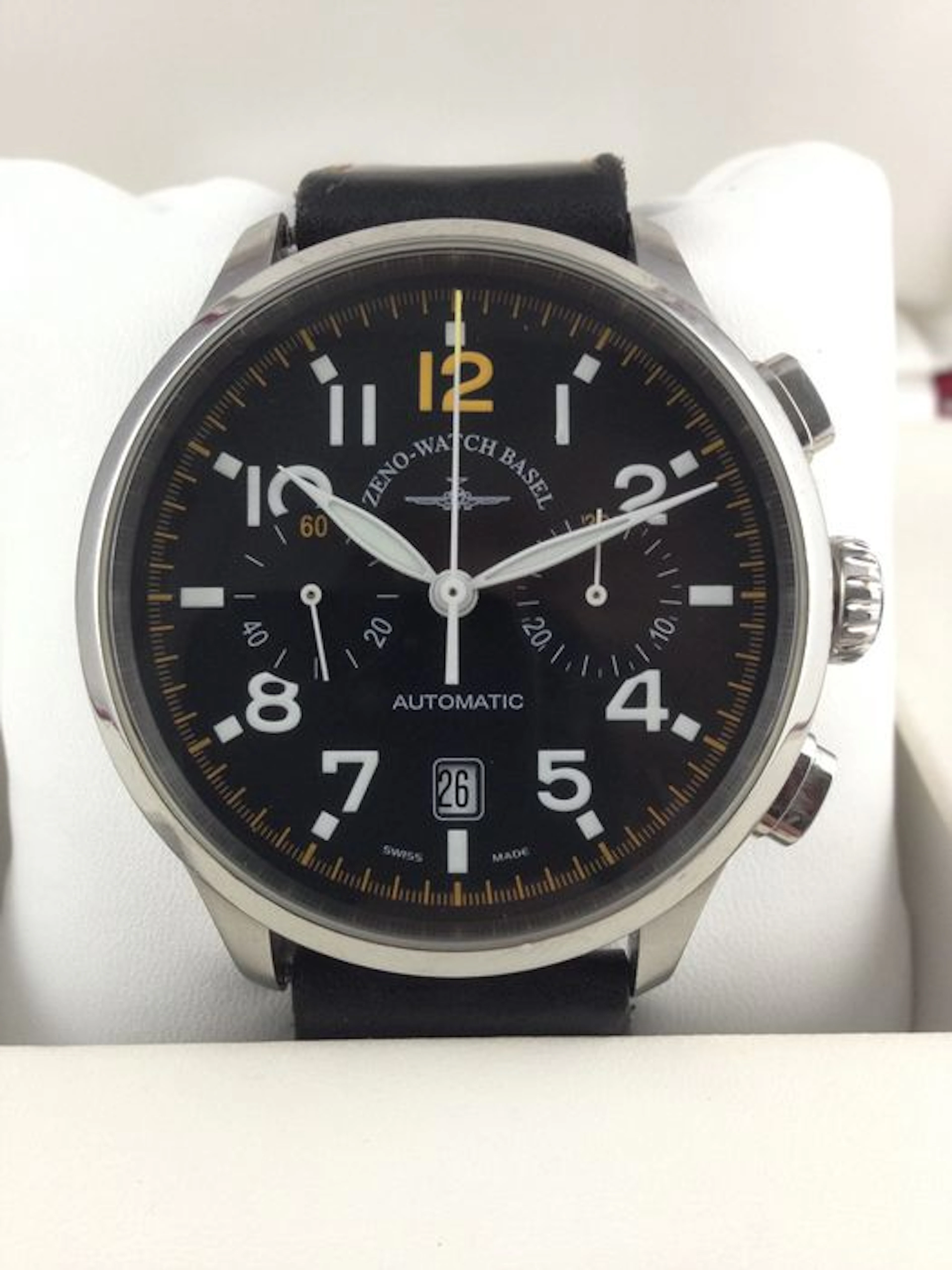 Zeno-Watch Basel Retro chronograph Bicompax Flieger Uhr Pilot A