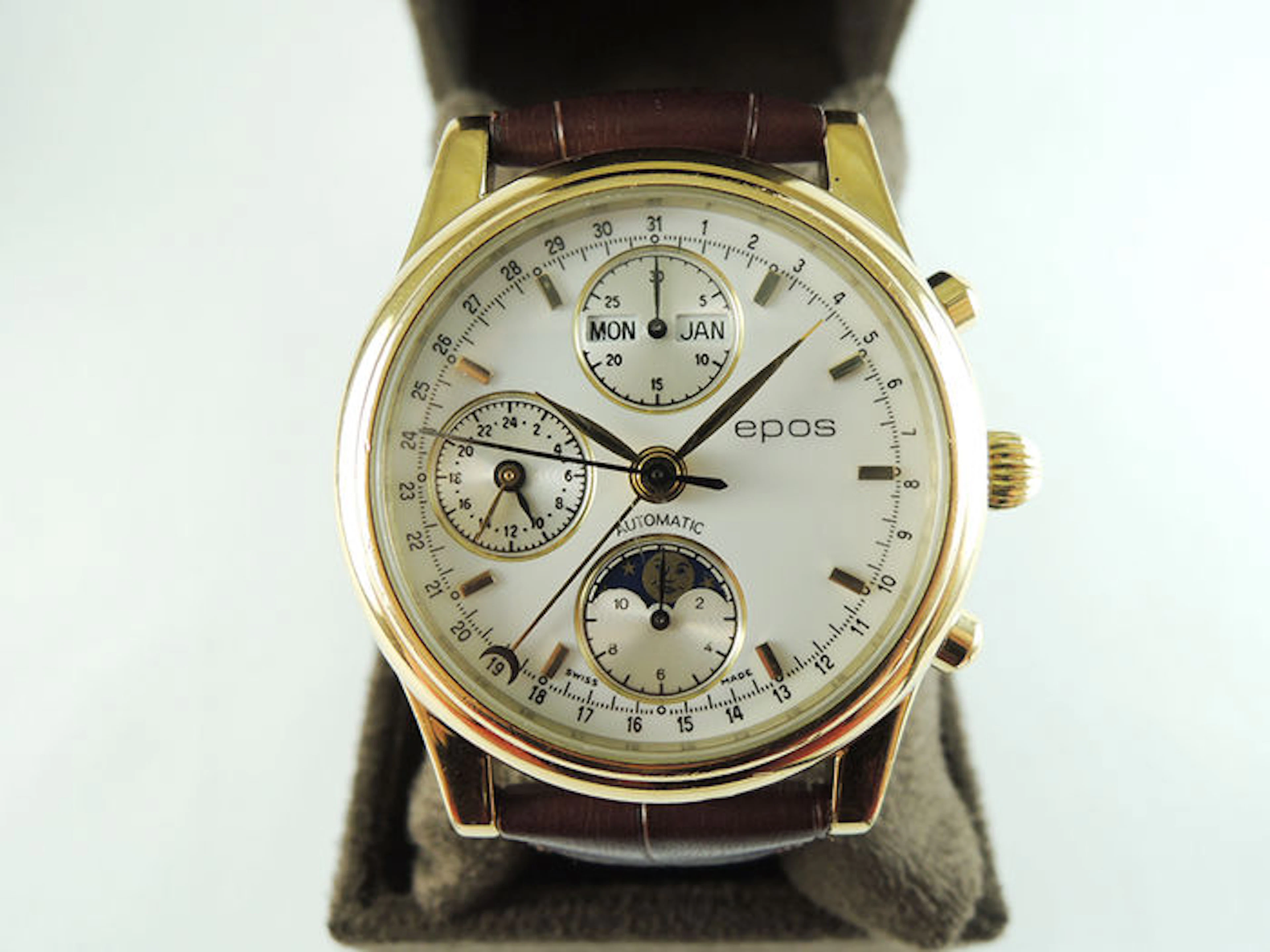 EPOS 3144 Triple Date Chronograph Moon - men’s wrist watch - 2000s