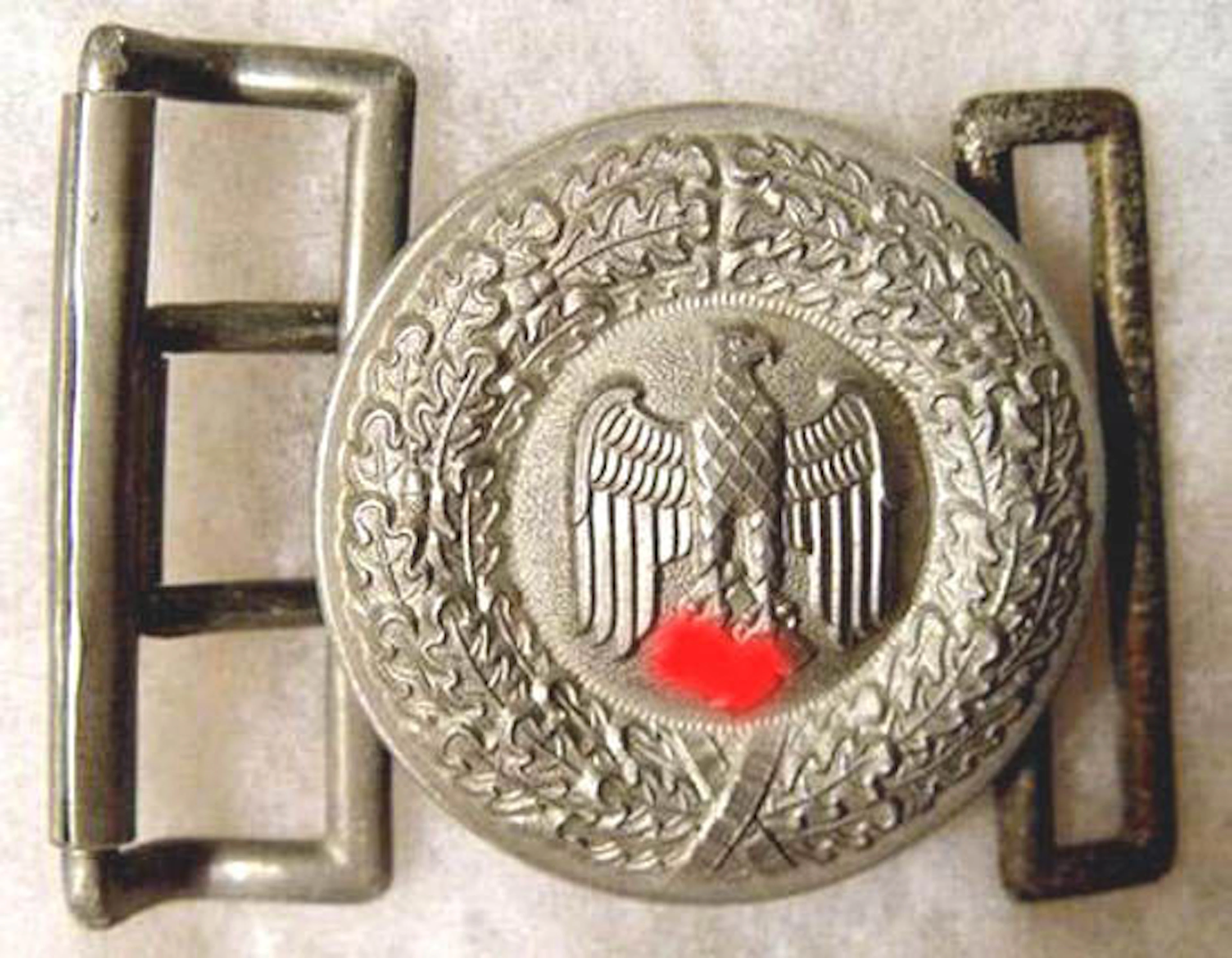 ALEMANIA-HEBILLA DE OFICIAL DEL EJÉRCITO-ÉPOCA III REICH-SEGUNDA GUERRA MUNDIAL