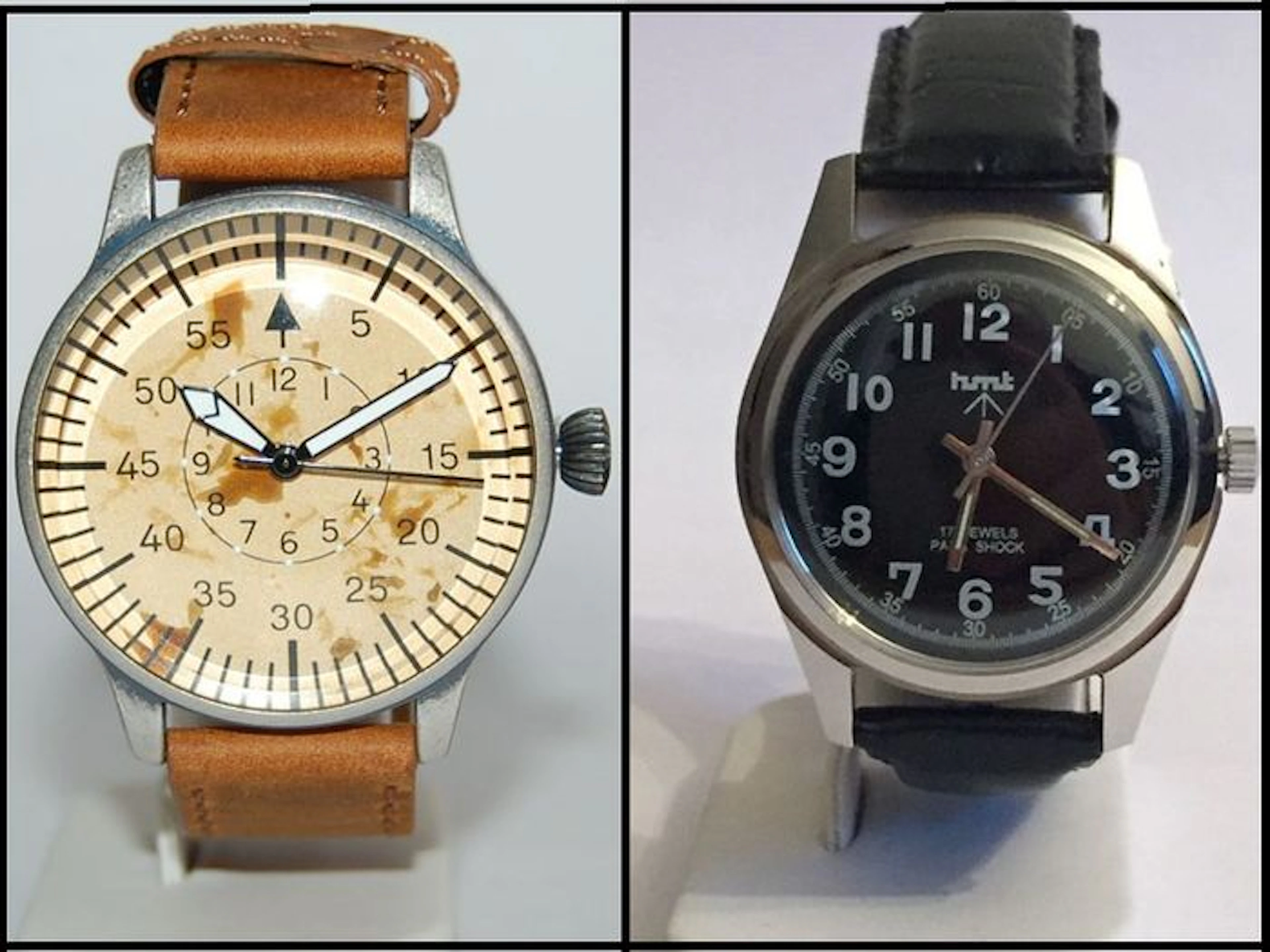 HMT and Luftwafe ME-109 - Lot of 2 Gents Watch