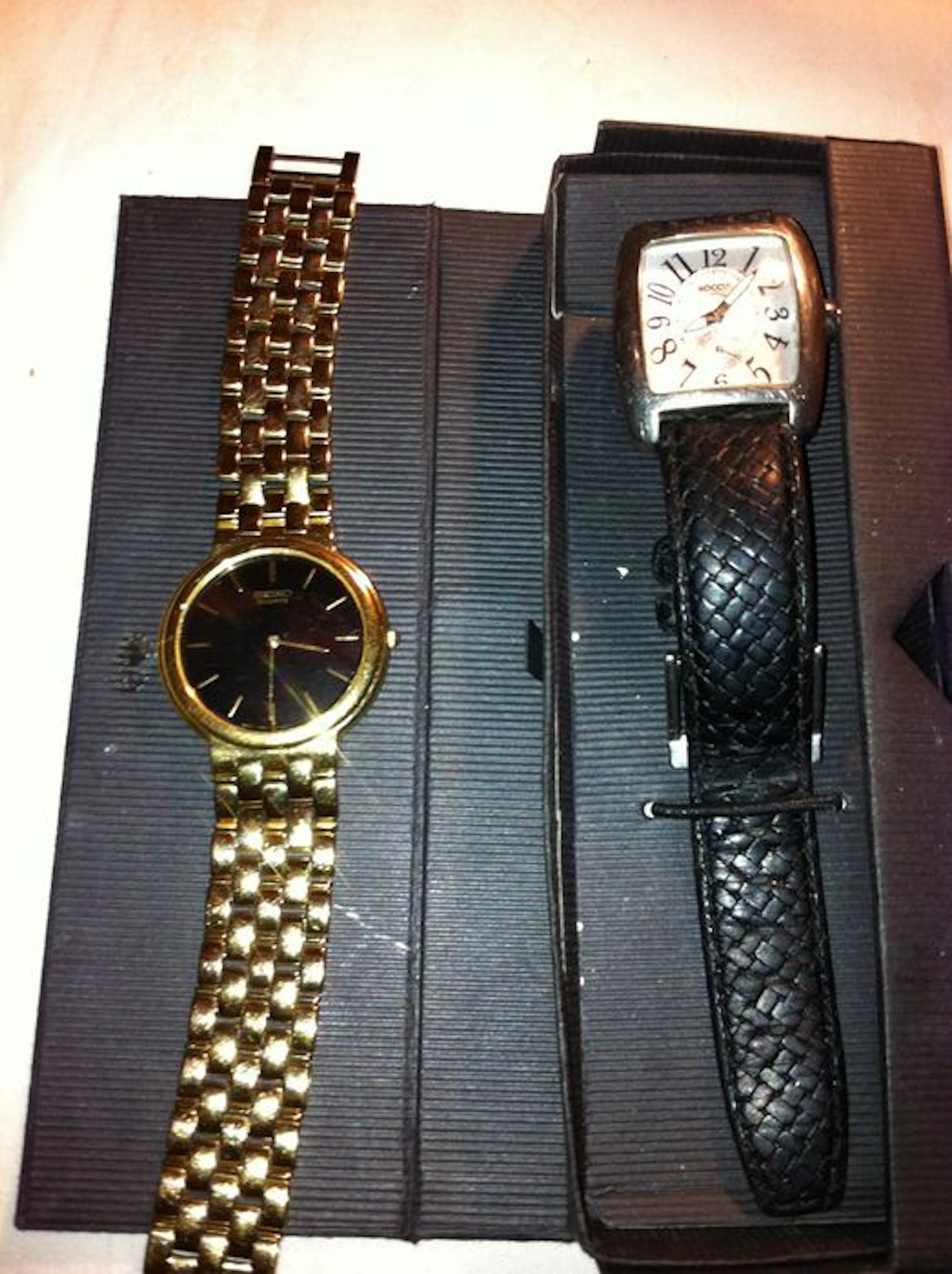 SEIKO -7N00 - 7A70 + BOCCIA Titanium - Lot of 2 Mens Wristwatches - 80s/90s