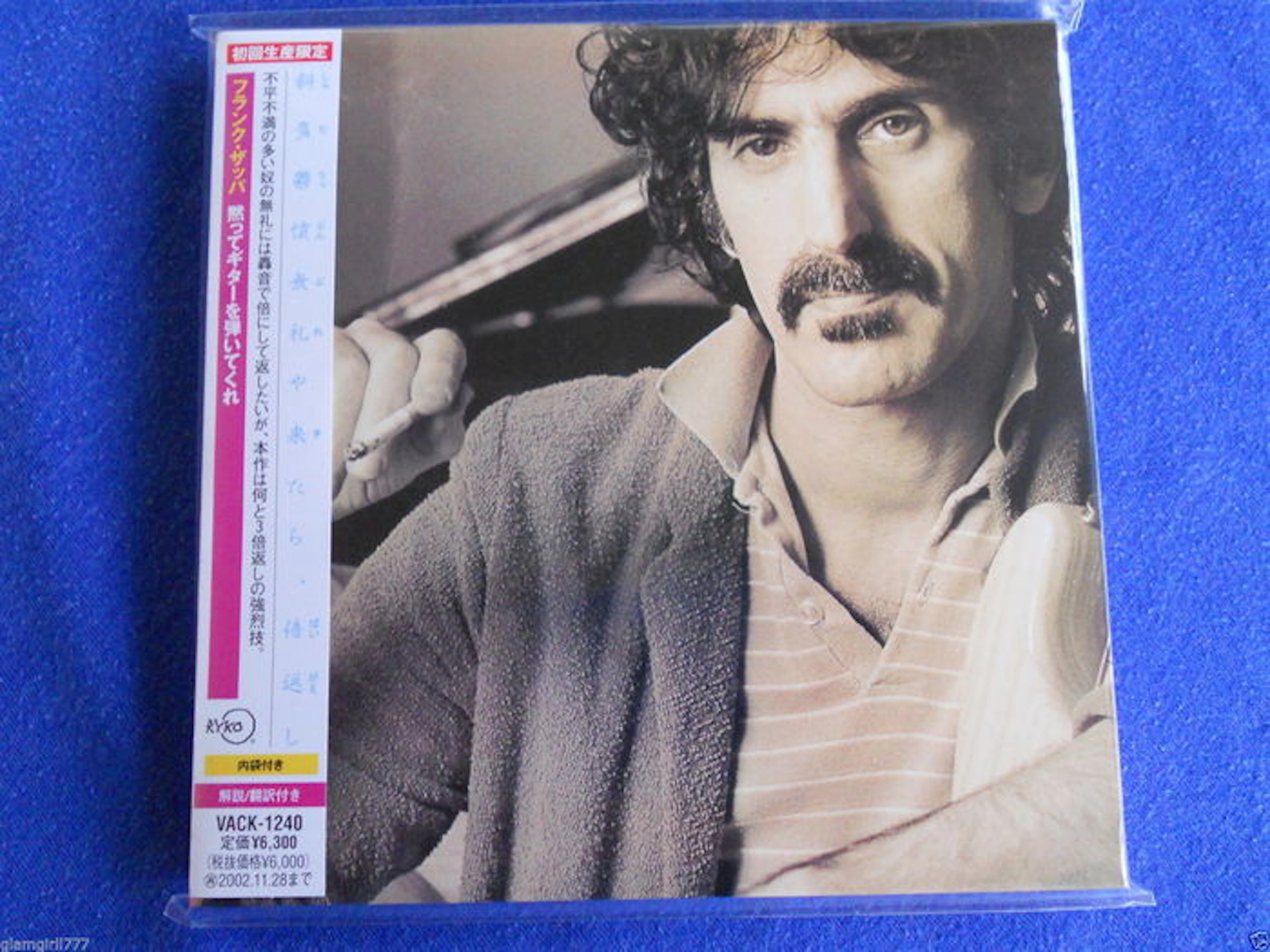 Frank Zappa --"Shut Up 'N Play Yer Guitar" -- Japanese Mini-LP sleeve version on VACK-1240 with obi from 2002