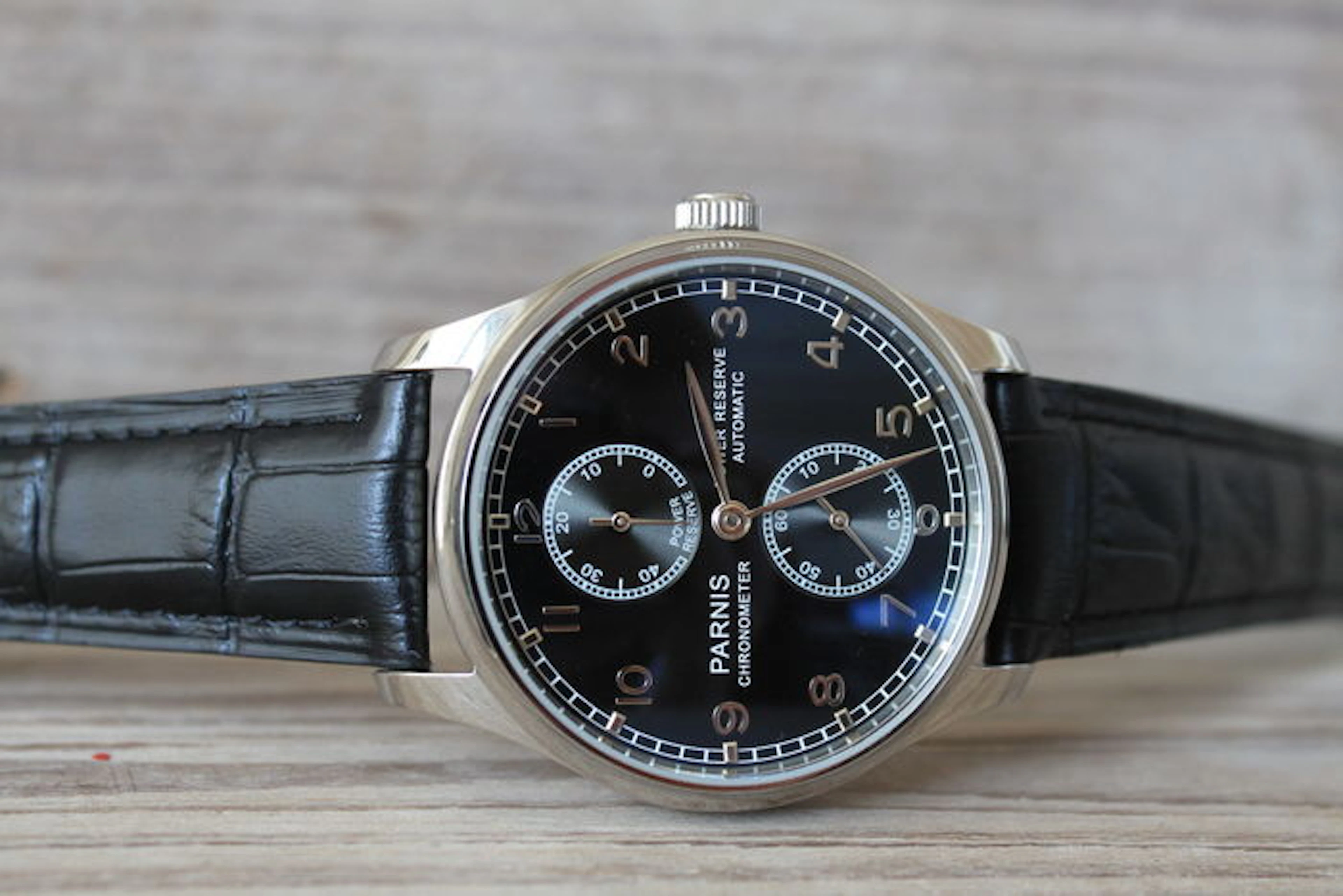 Parnis Power Reserve Automatic - wristwatch - 2015