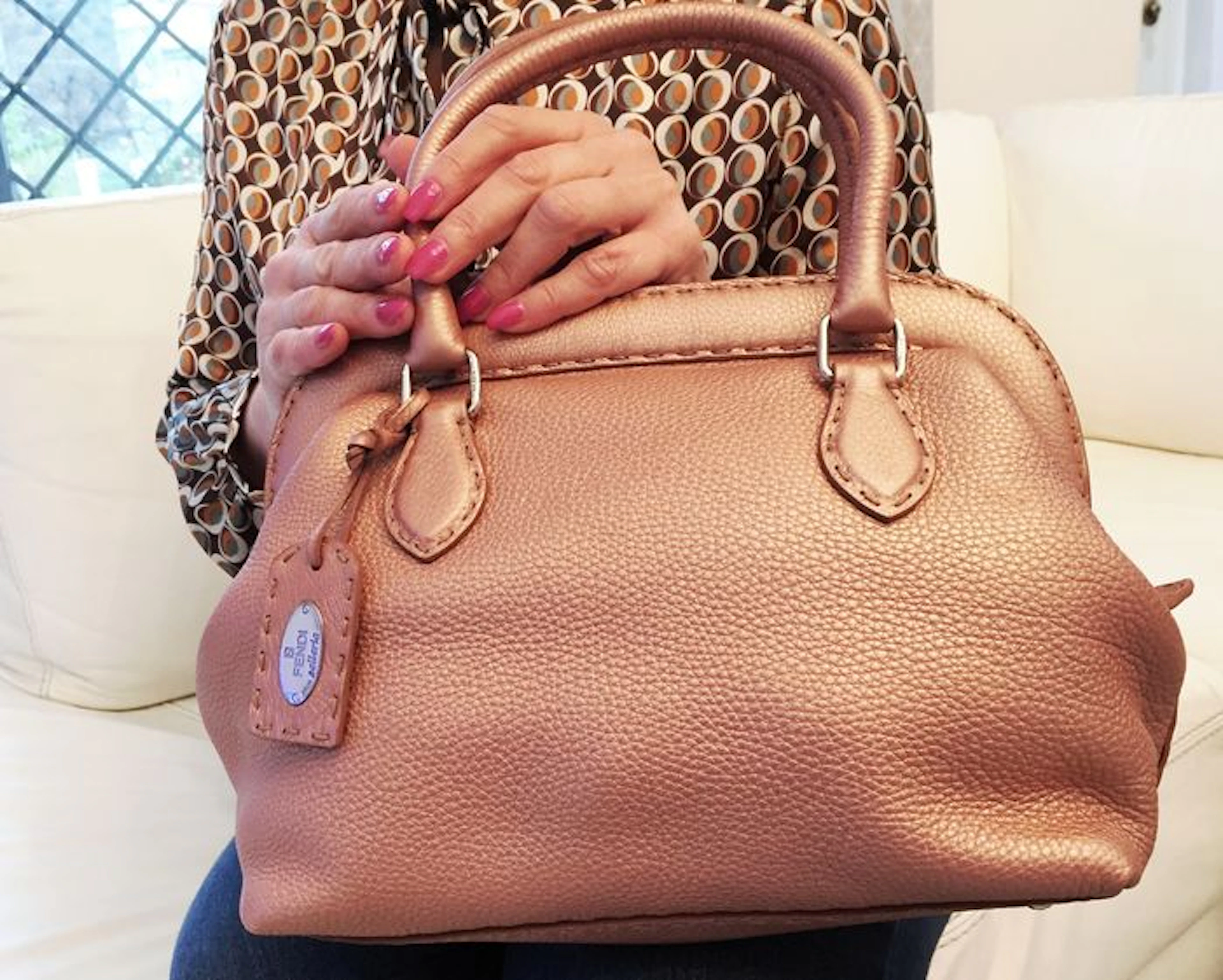 Fendi - Selleria doctor bag in real pink leather