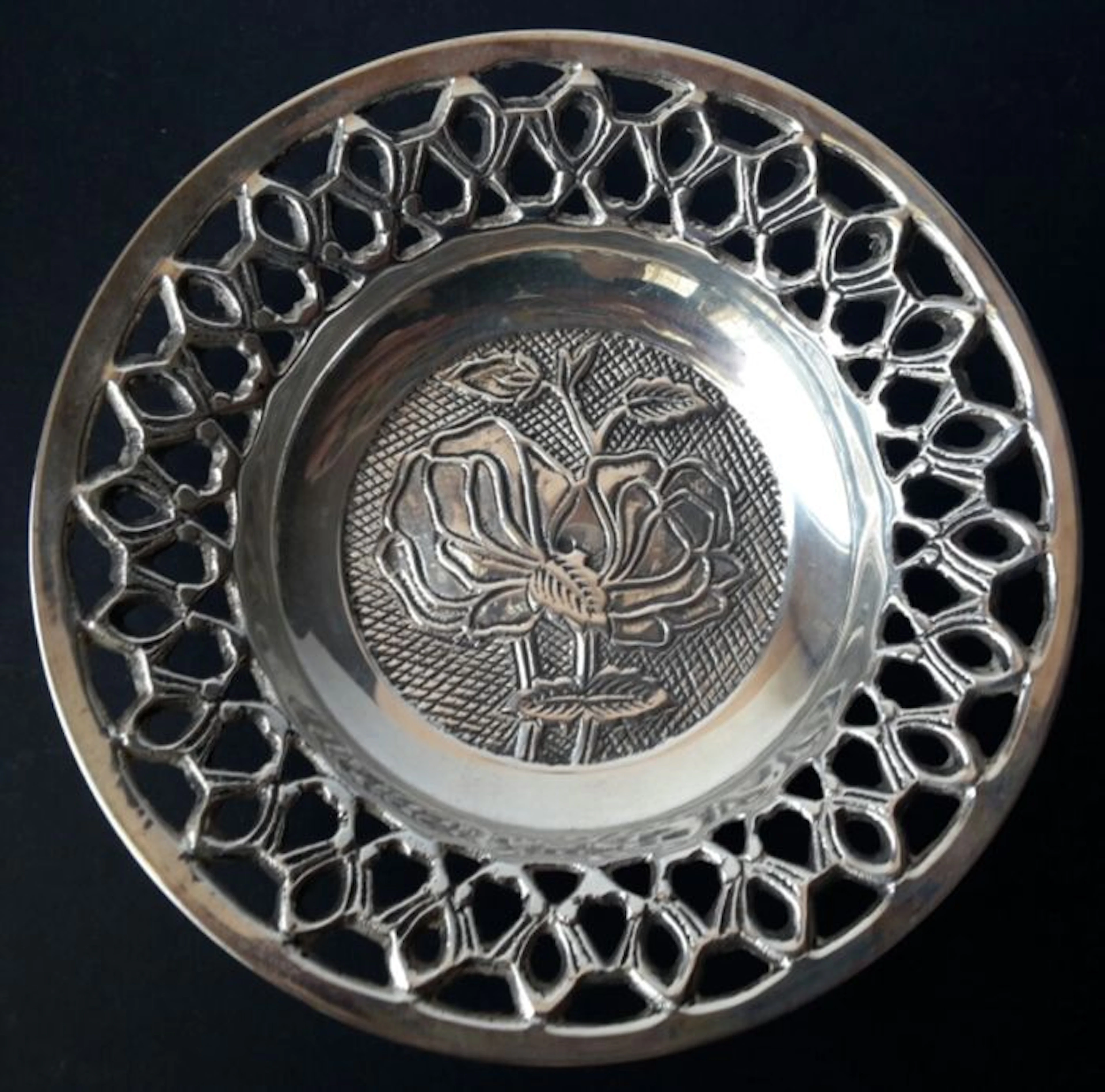Royal House - Posacenere in argento sheffield collection . Anno 1980