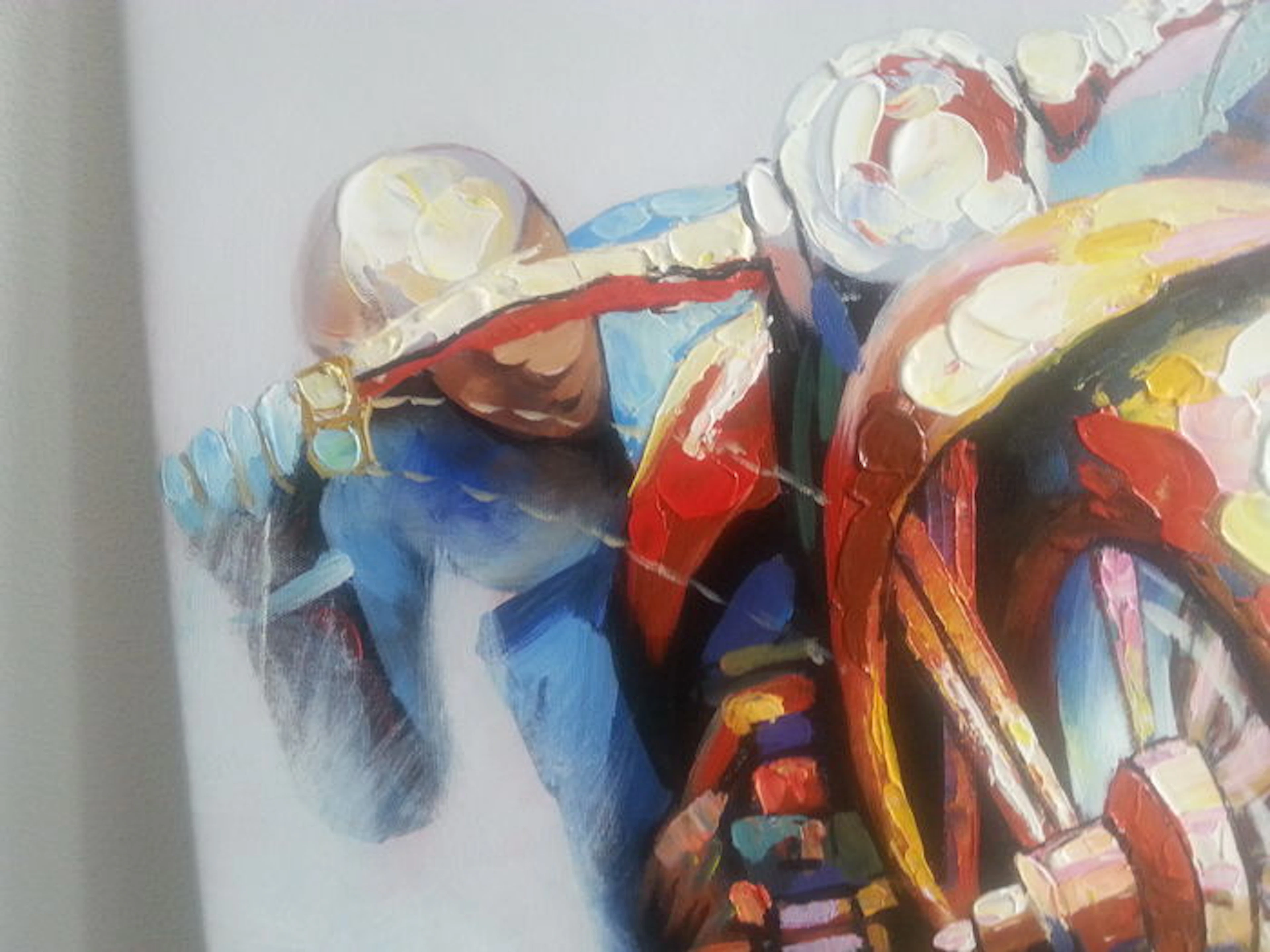 Abstract painting-Harley Davidson lowrider - 50 x 50